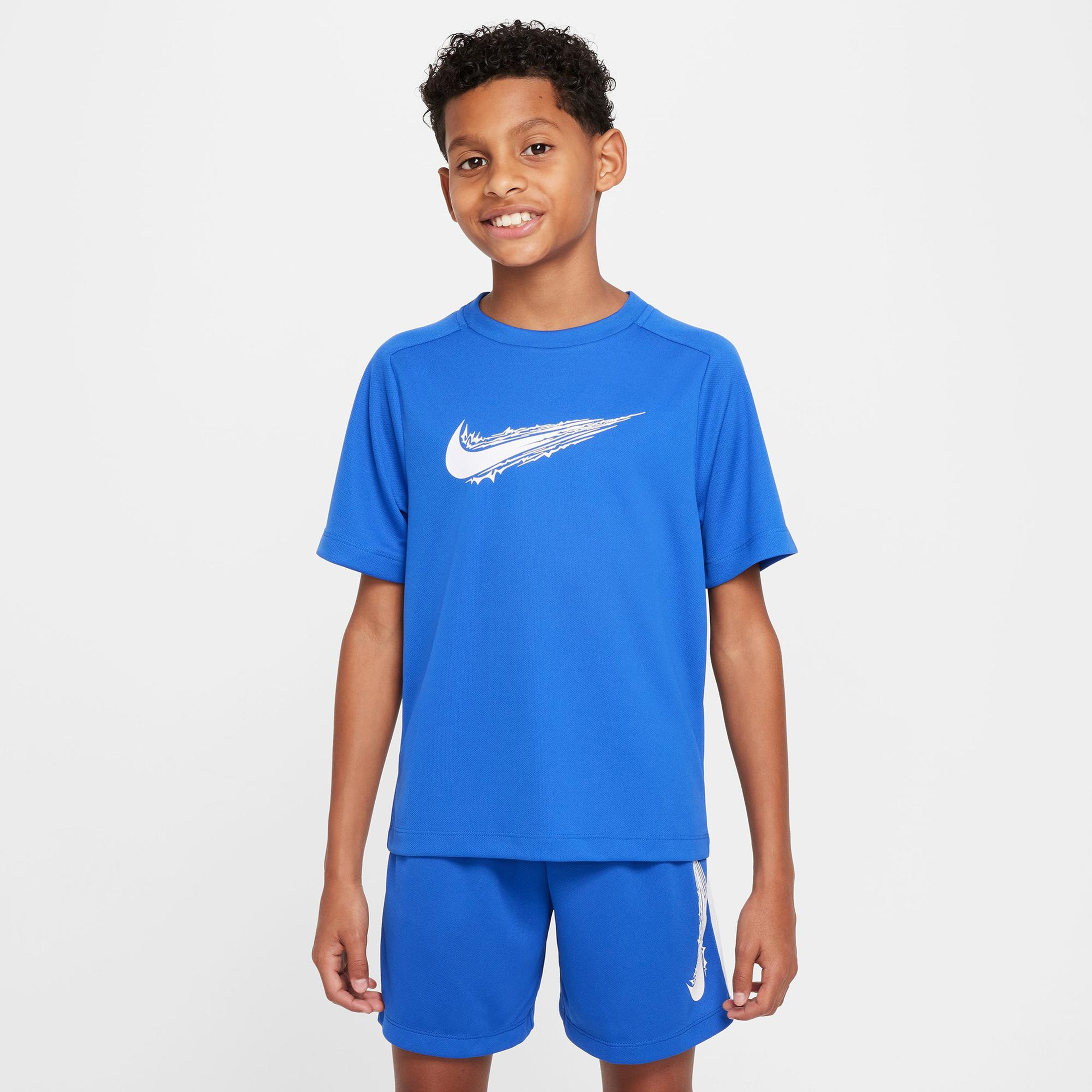 Nike Dri-Fit Multi Çocuk Mavi T-Shirt
