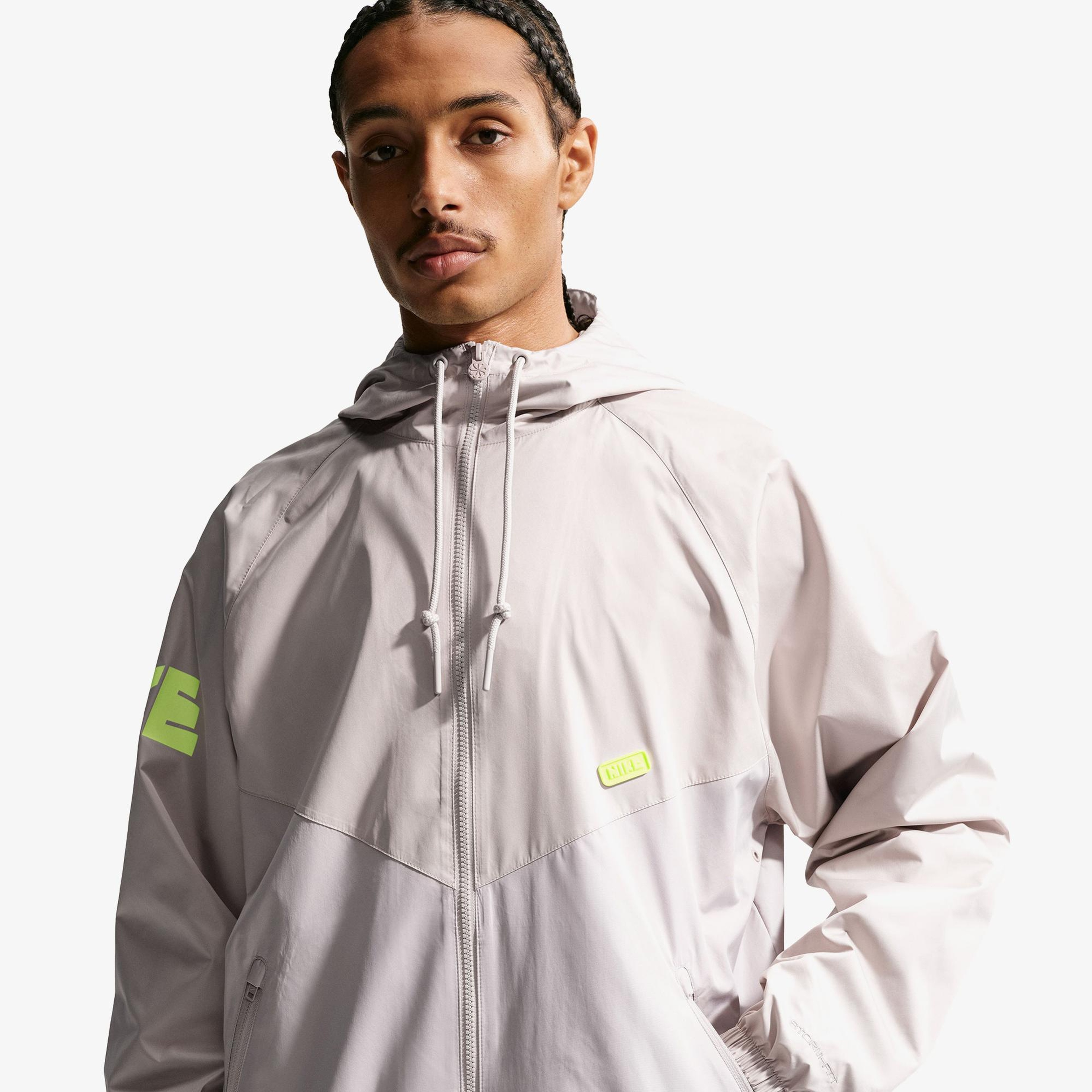 Nike Windrunner Erkek Gri Ceket