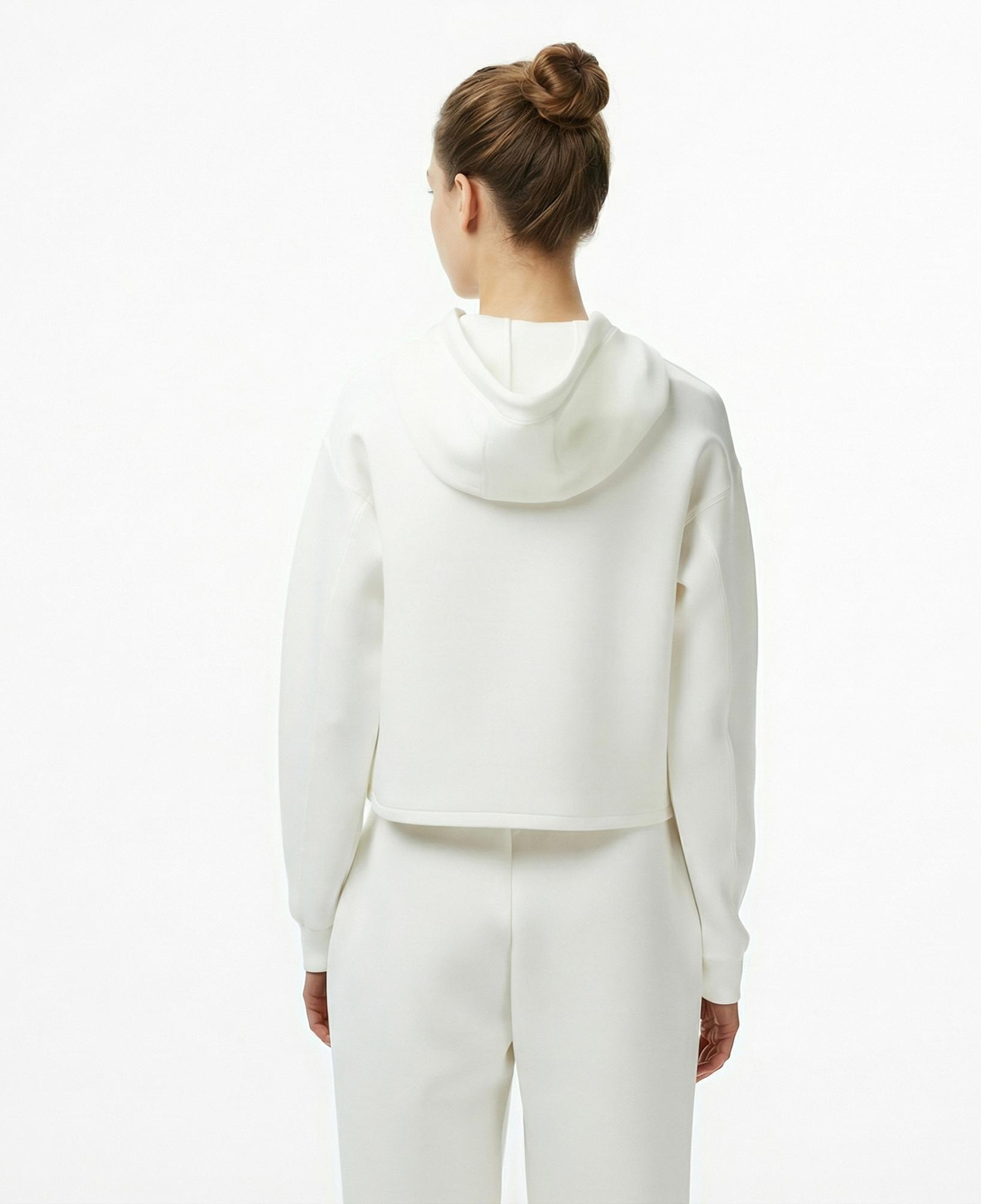 Guess New Alisa Kadın Beyaz Hoodie