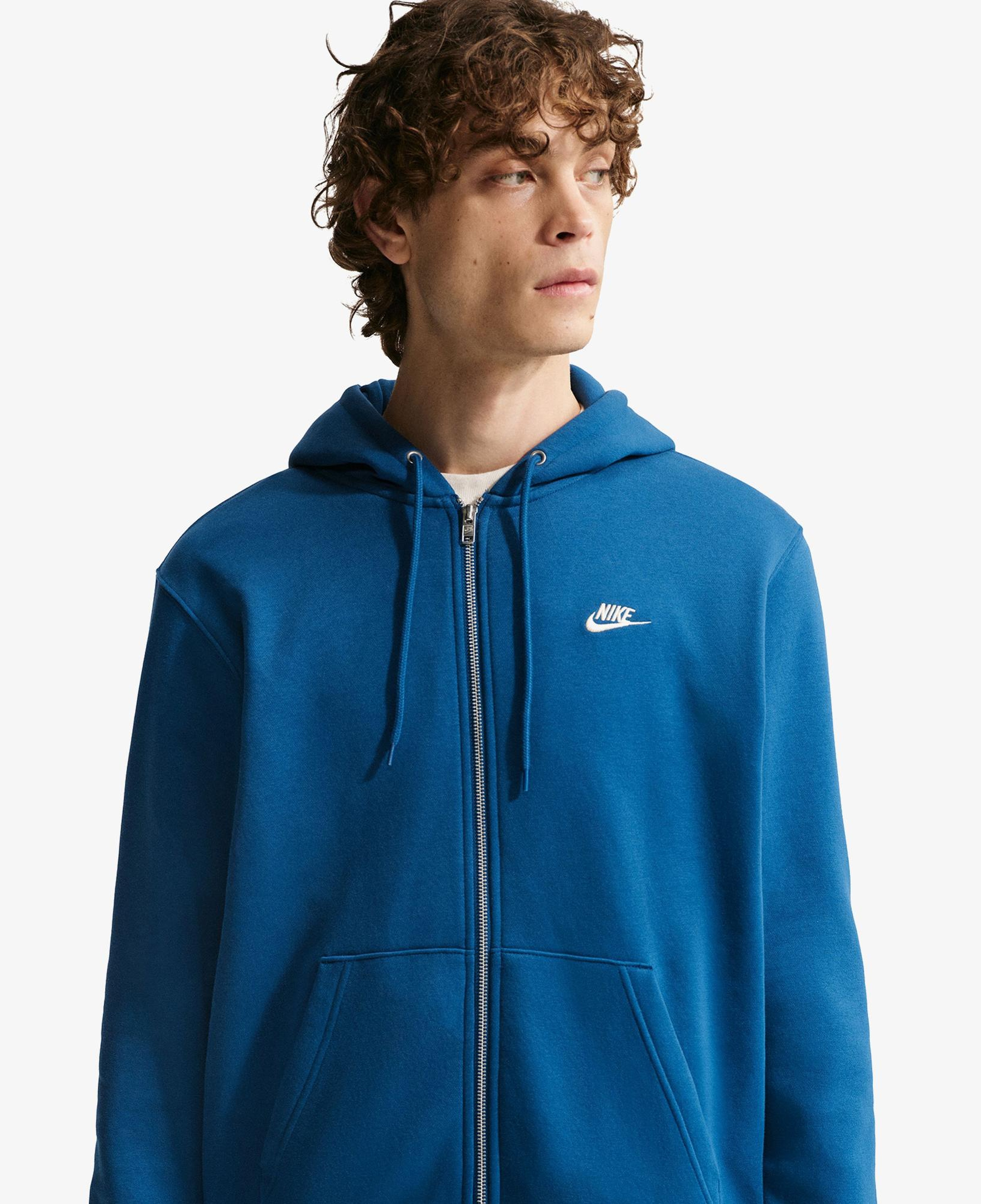 Nike Club Erkek Mavi Hoodie