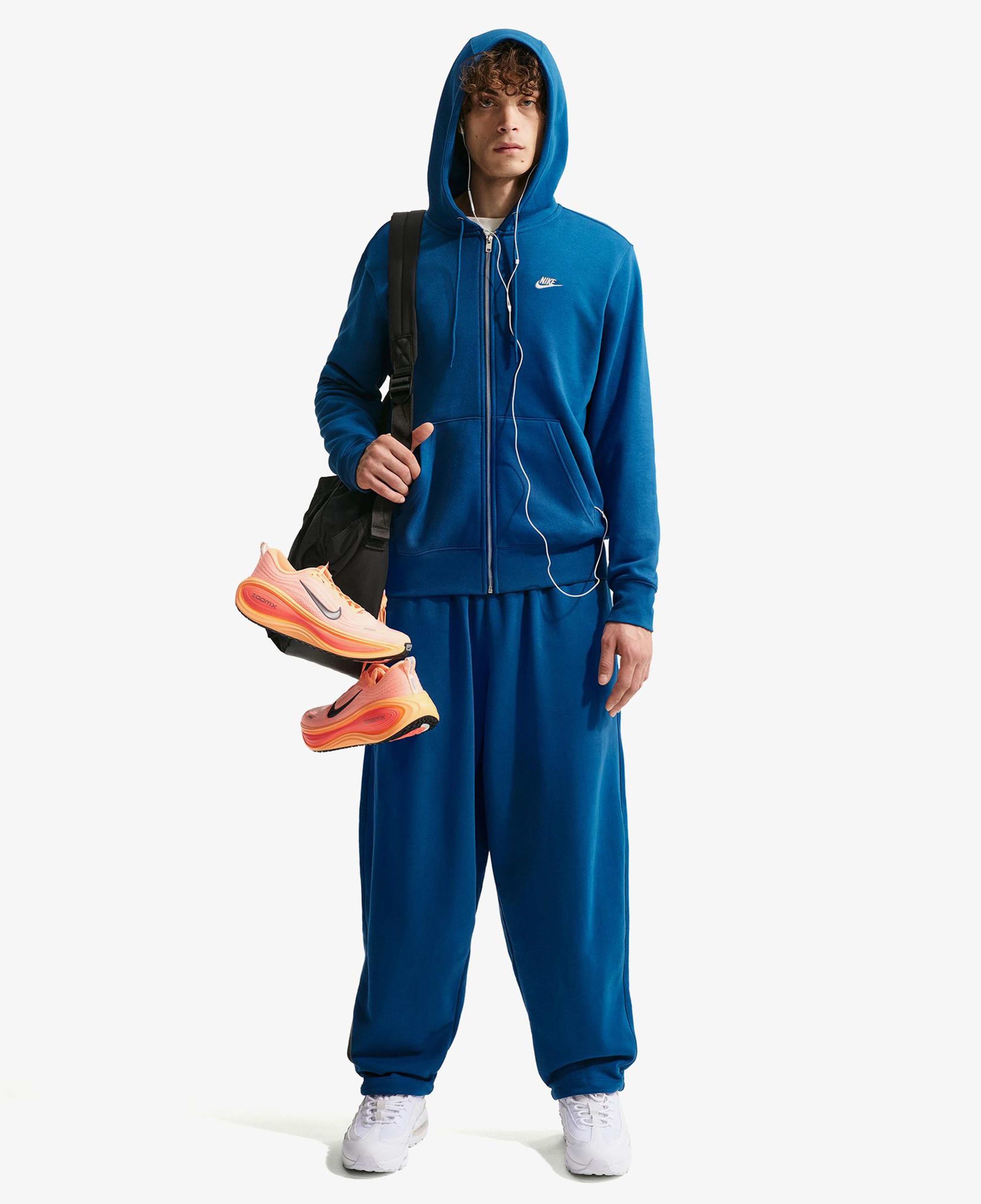 Nike Club Erkek Mavi Hoodie