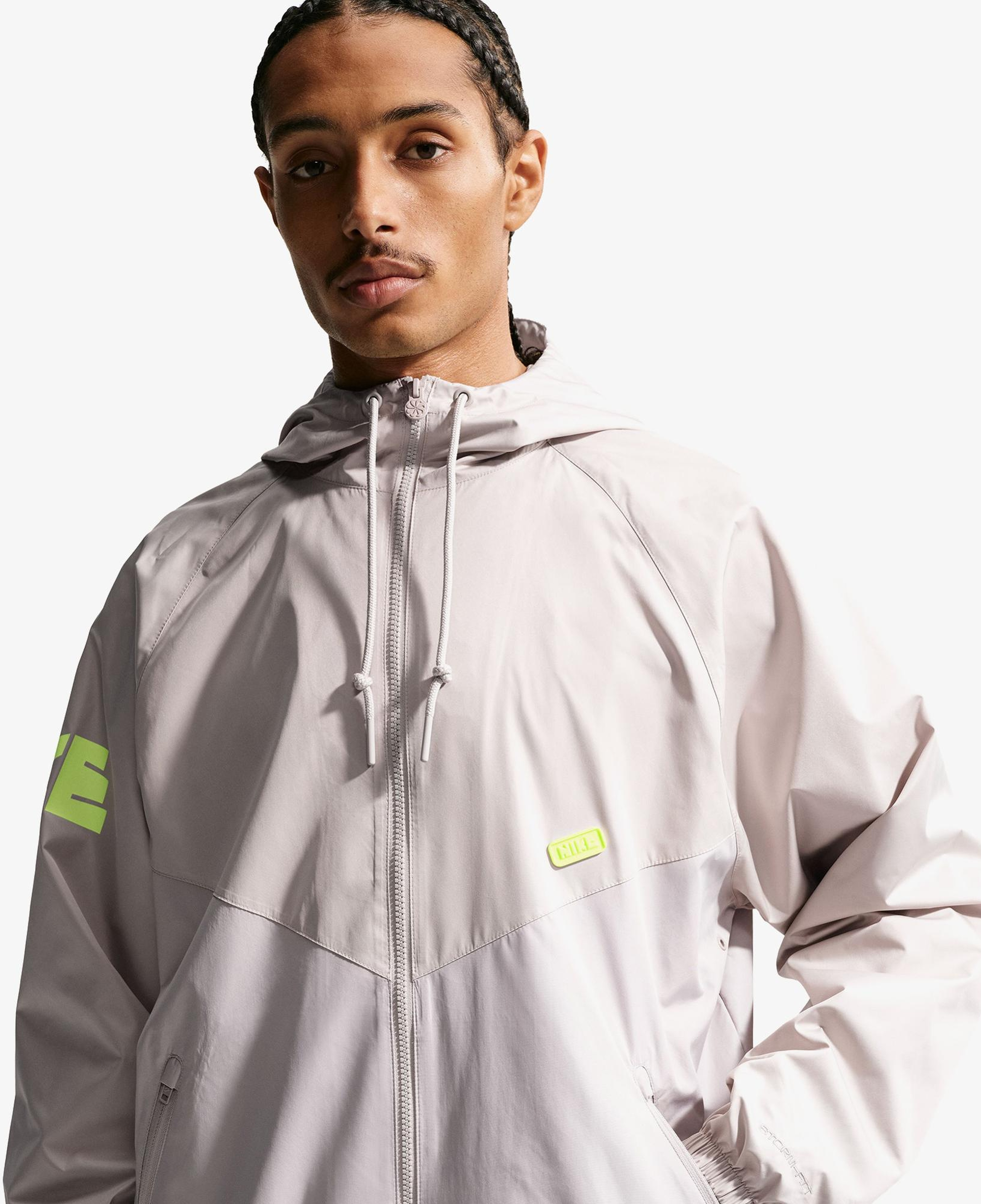 Nike Windrunner Erkek Gri Ceket