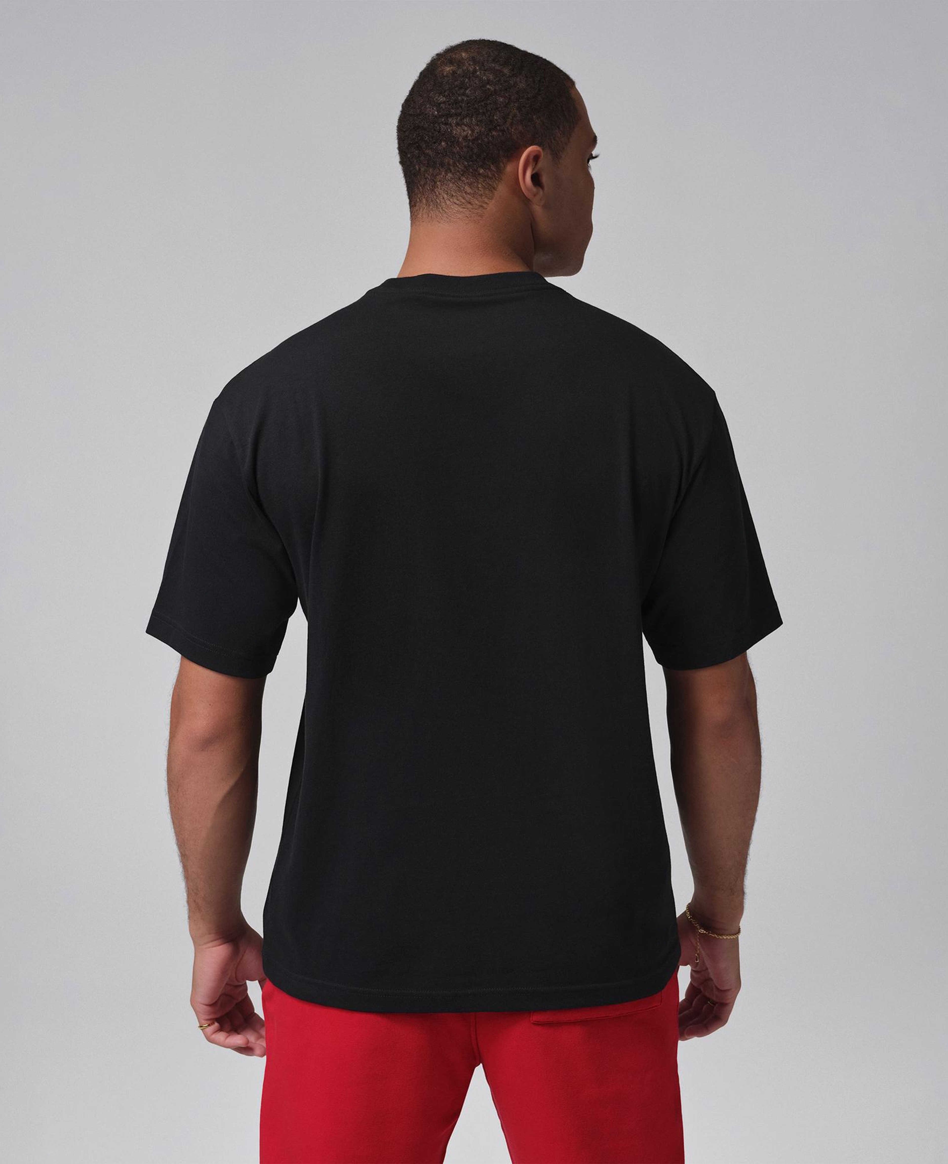 Jordan Sneaker Patch Erkek Siyah T-Shirt