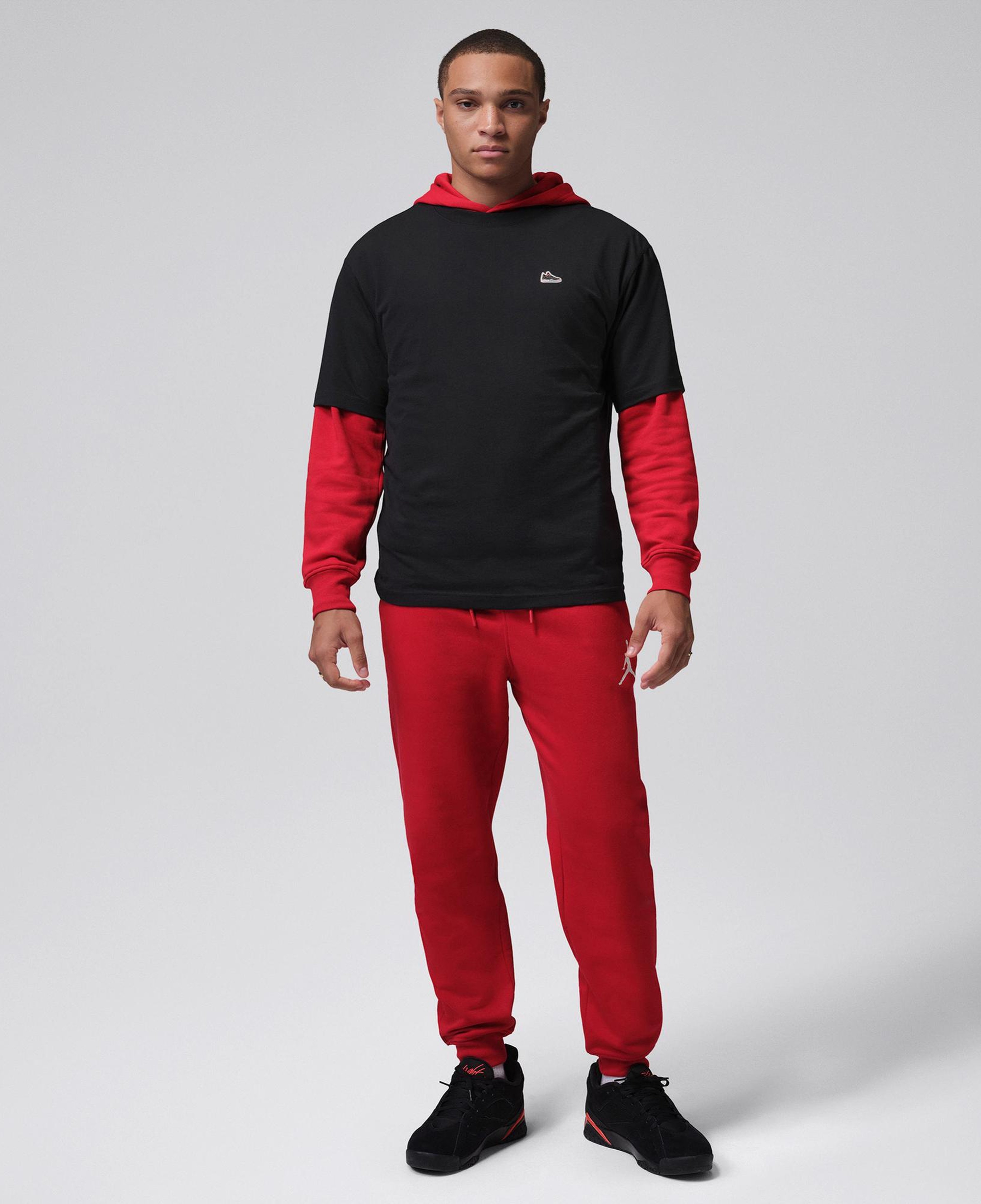 Jordan Sneaker Patch Erkek Siyah T-Shirt