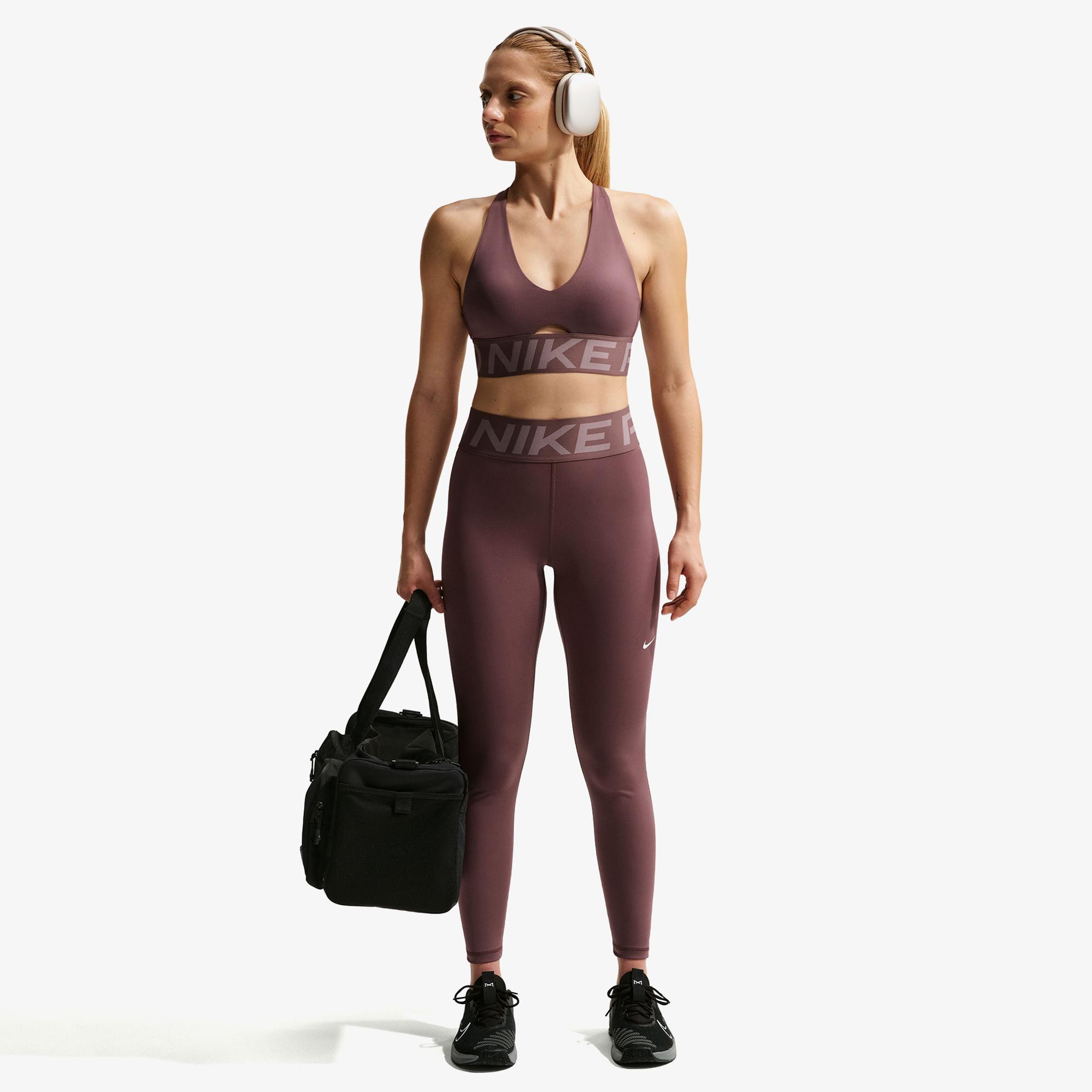 Nike Pro Sculpt Dri-Fit Yüksek Belli Kadın Kahverengi Tayt