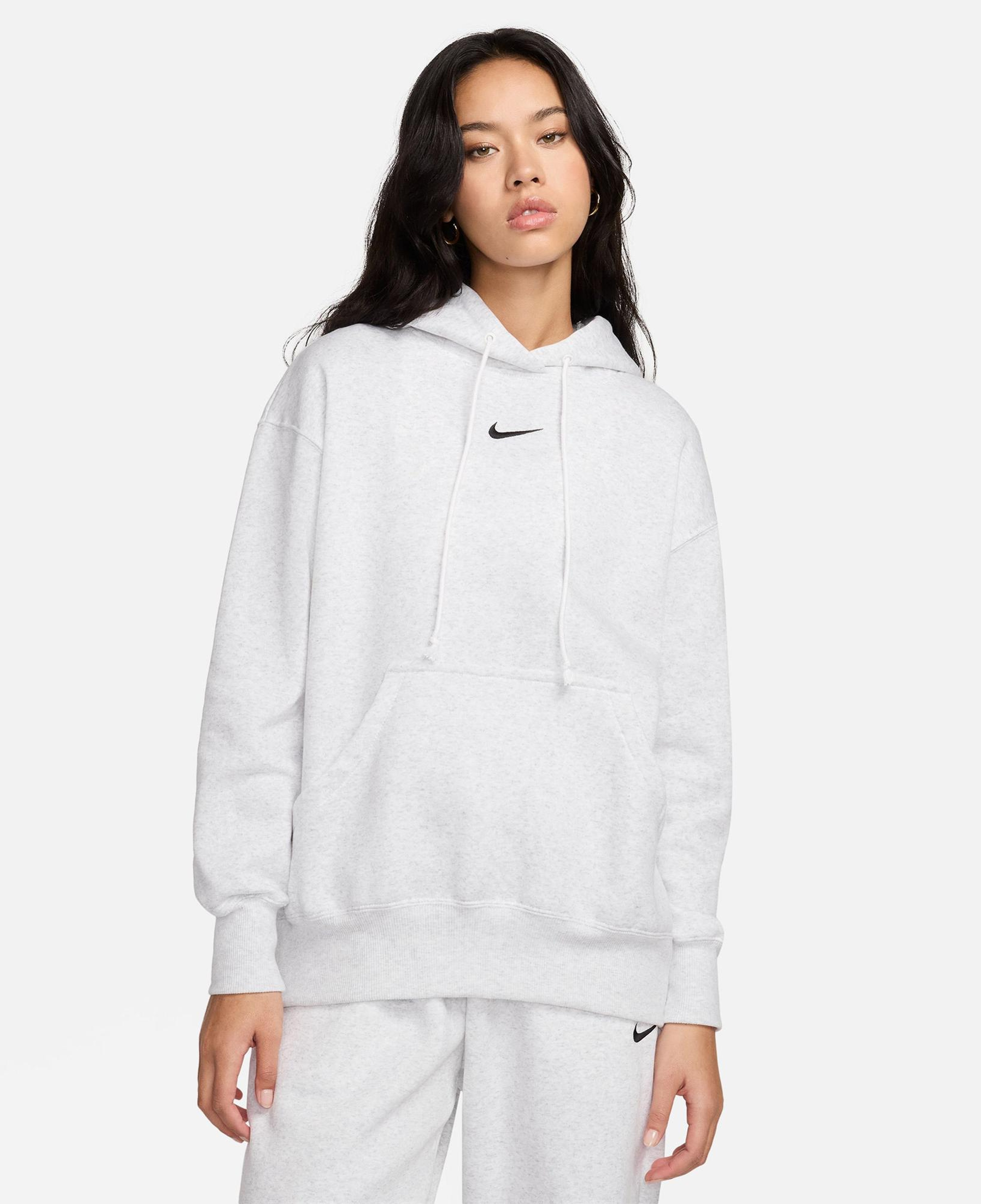 Nike Sportswear Phoenix Fleece Kadın Beyaz Hoodie