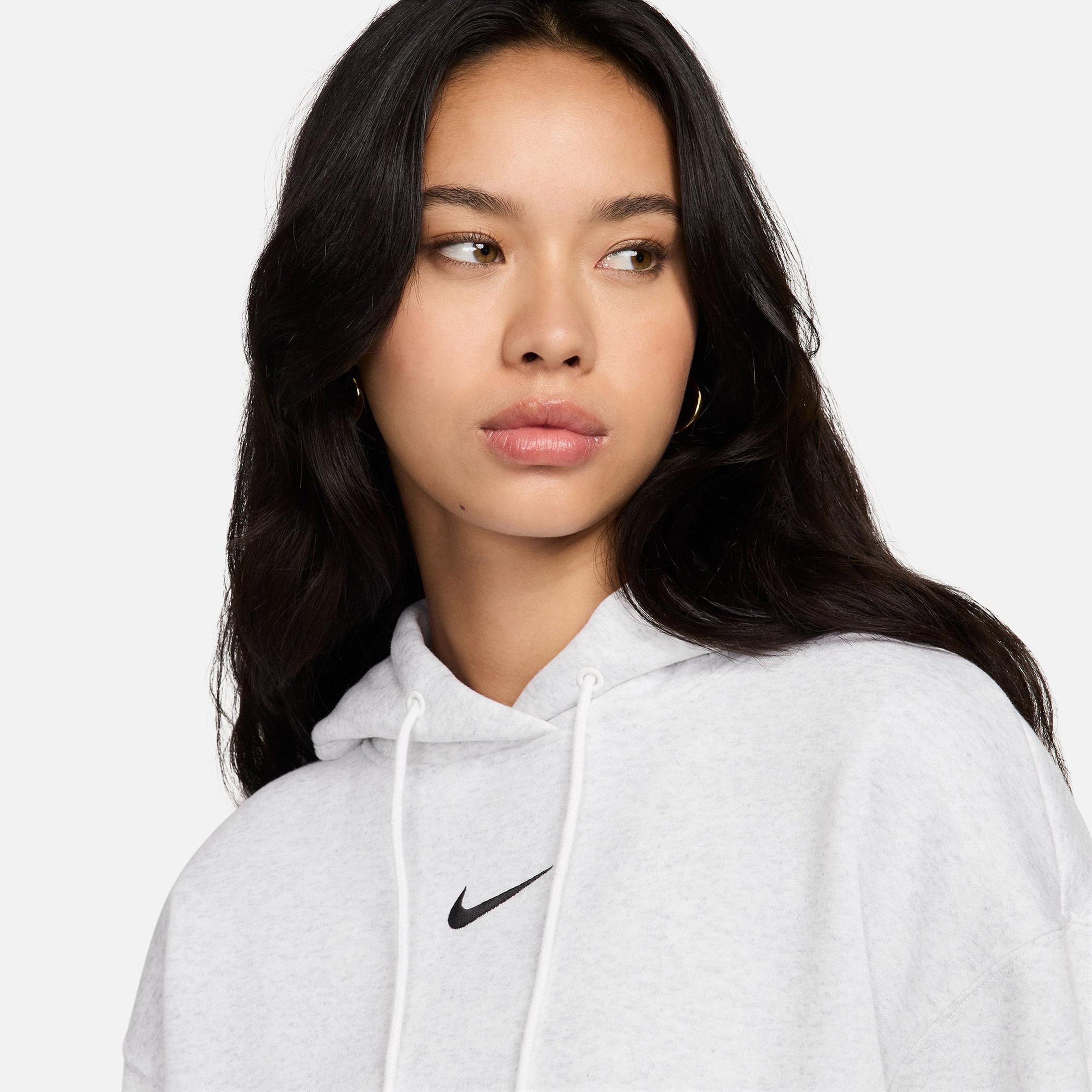 Nike Sportswear Phoenix Fleece Kadın Beyaz Hoodie