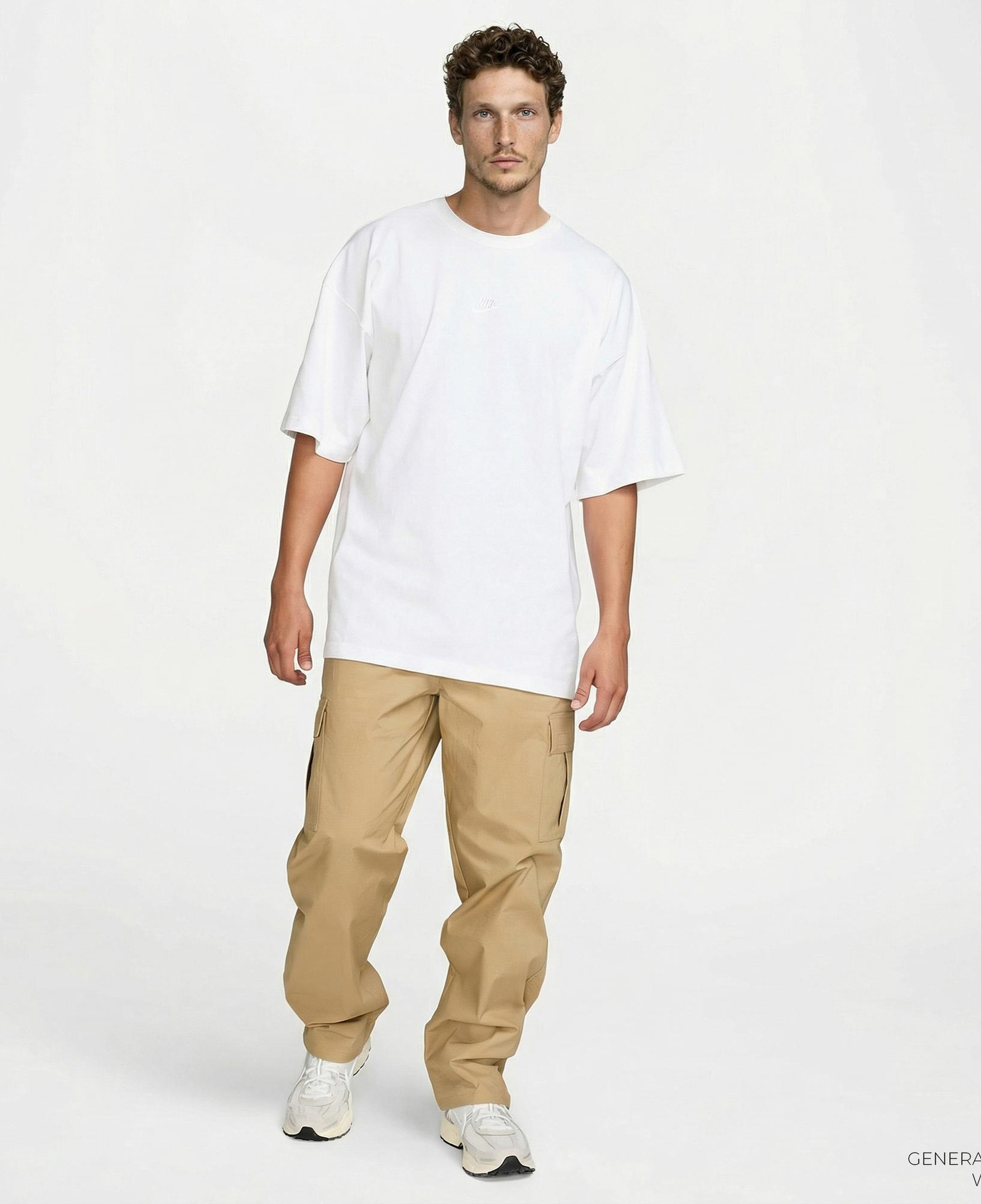 Nike Sportswear Premium Essentials Erkek Beyaz T-Shirt