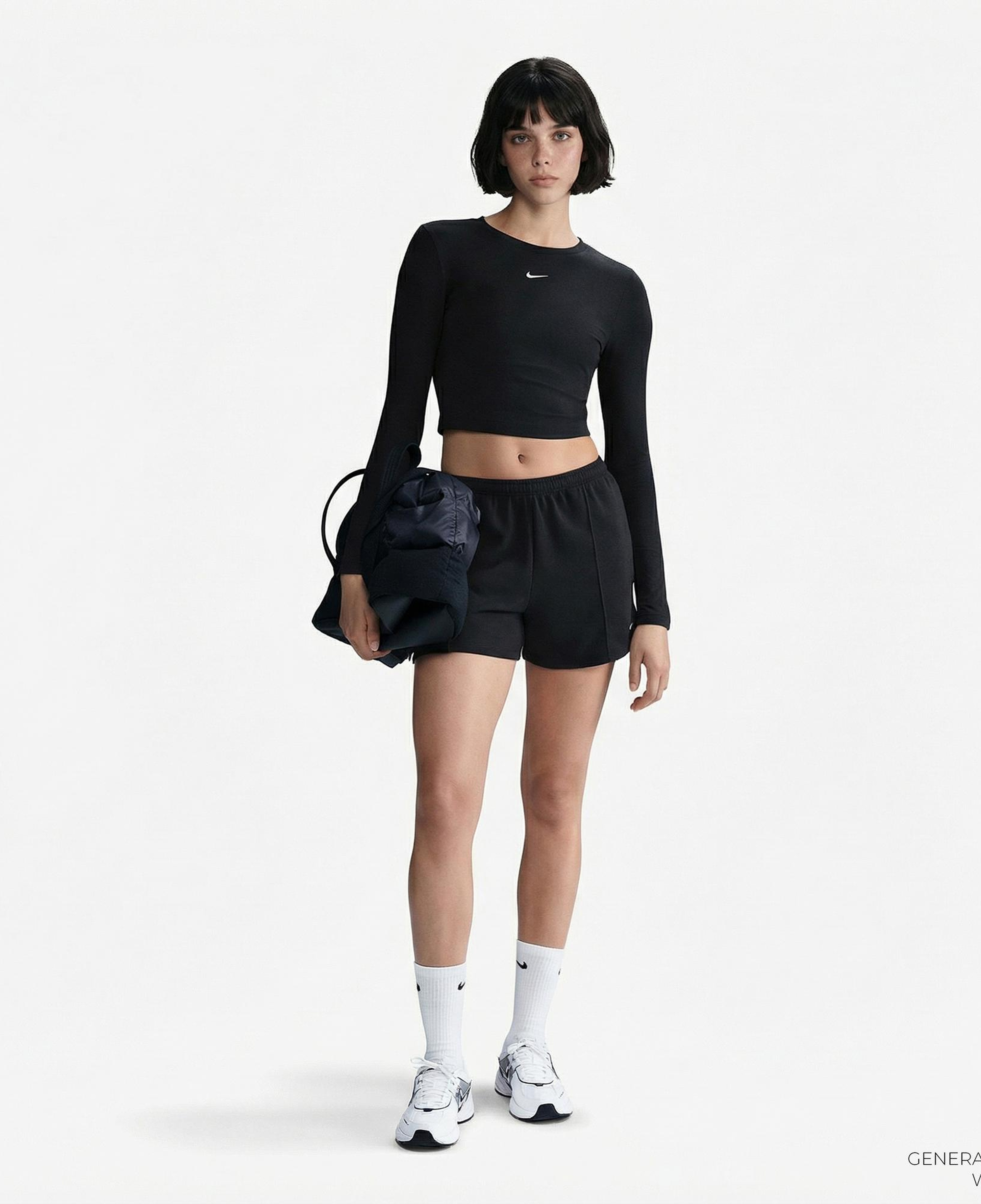 Nike Sportswear Chill Knit Kadın Siyah T-Shirt