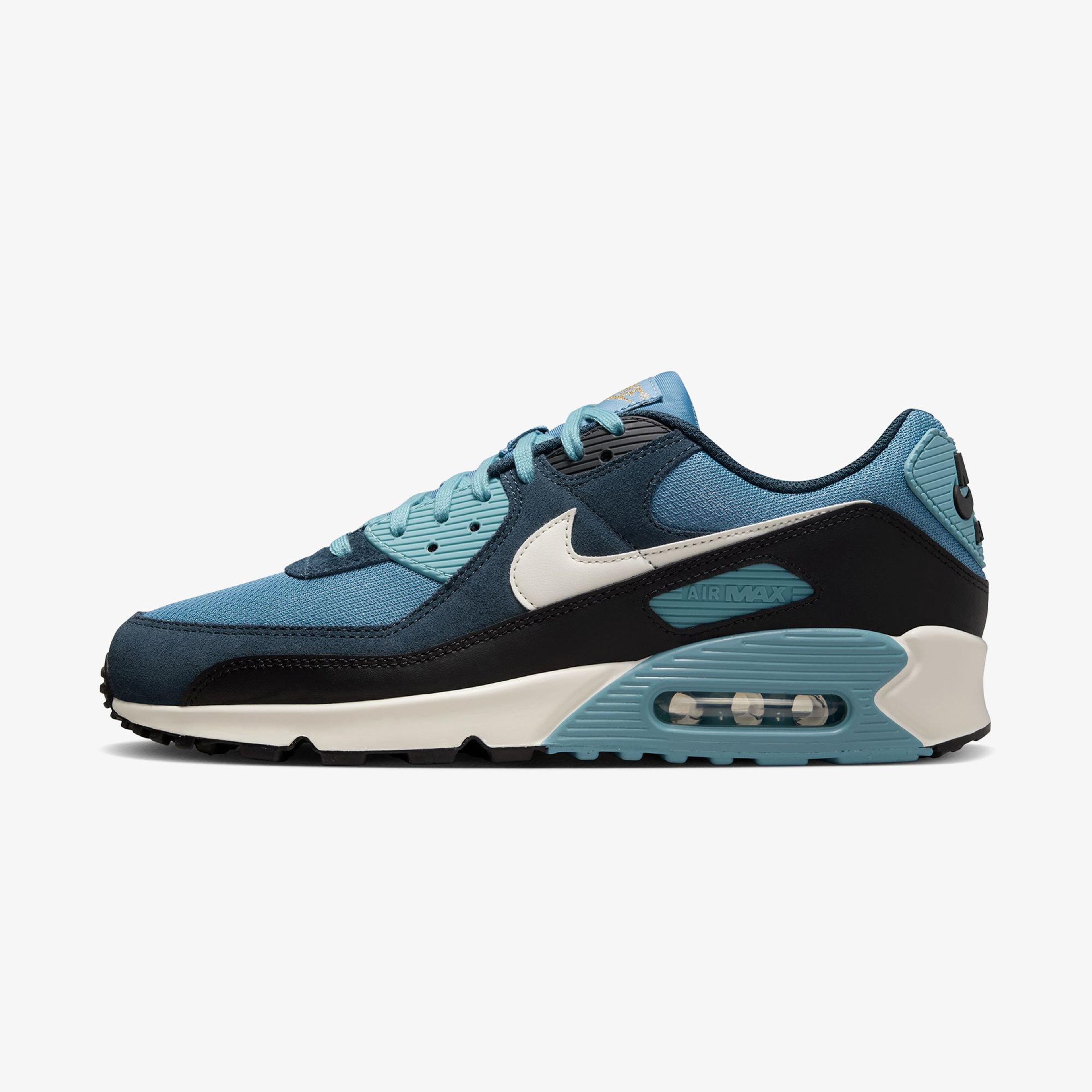 Nike Air Max 90 Premium Erkek Mavi Spor Ayakkabı