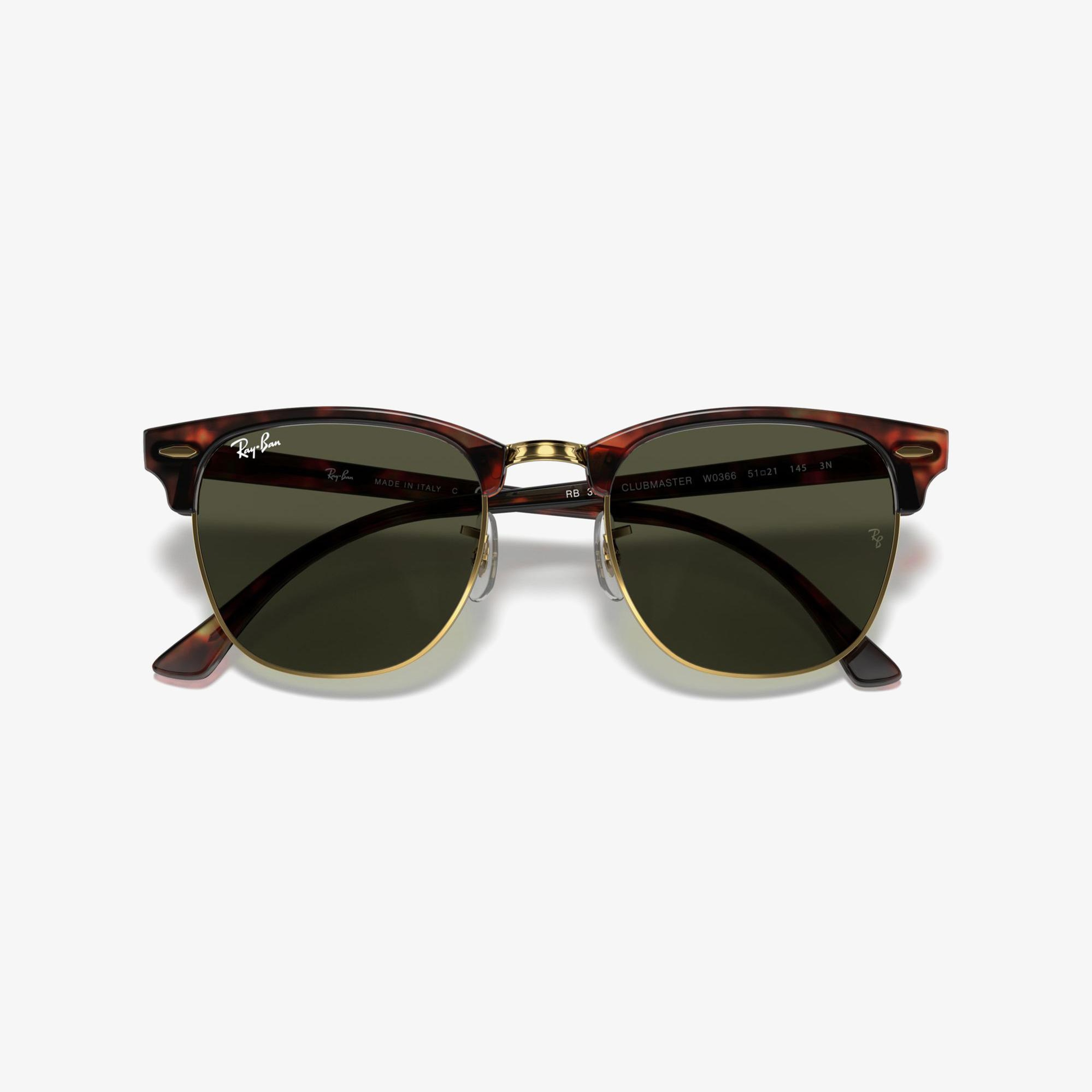 RAY-BAN 0RB3016 Clubmaster Erkek Mock Tortoise Arista Güneş Gözlüğü