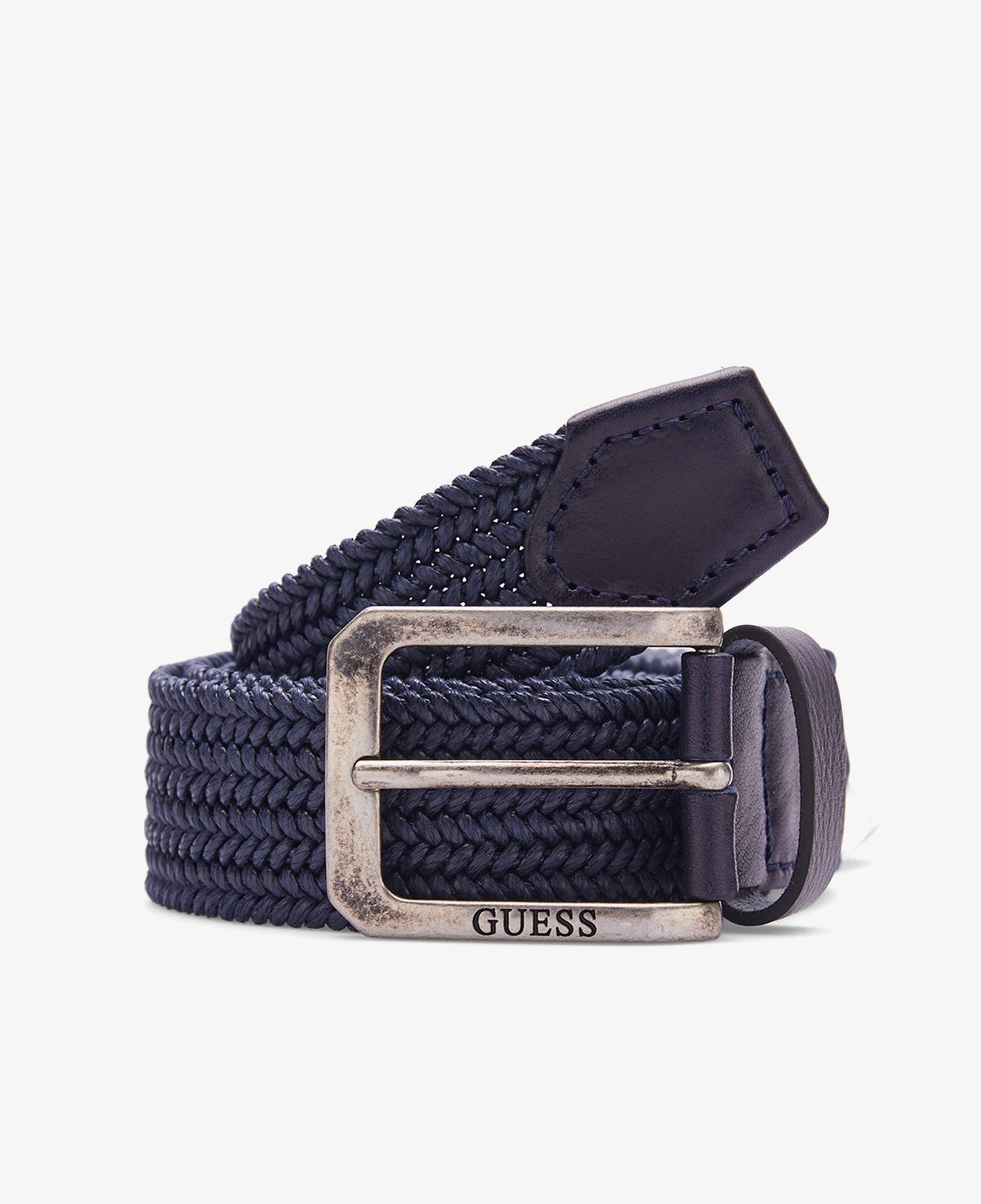 Guess Not Coordinated Ayarlanabilir Deri Erkek Mavi Kemer