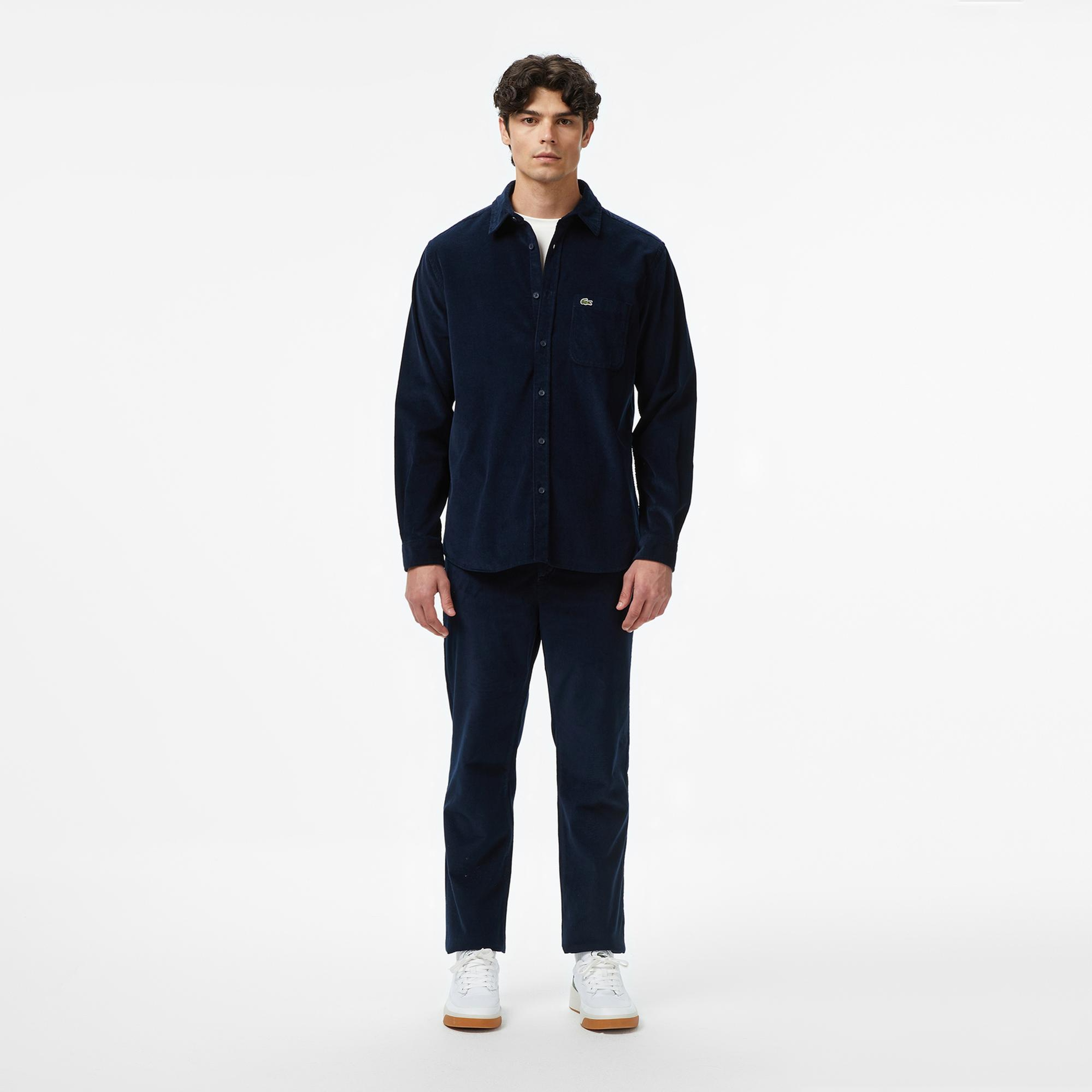 Lacoste Erkek Regular Fit Lacivert Gömlek