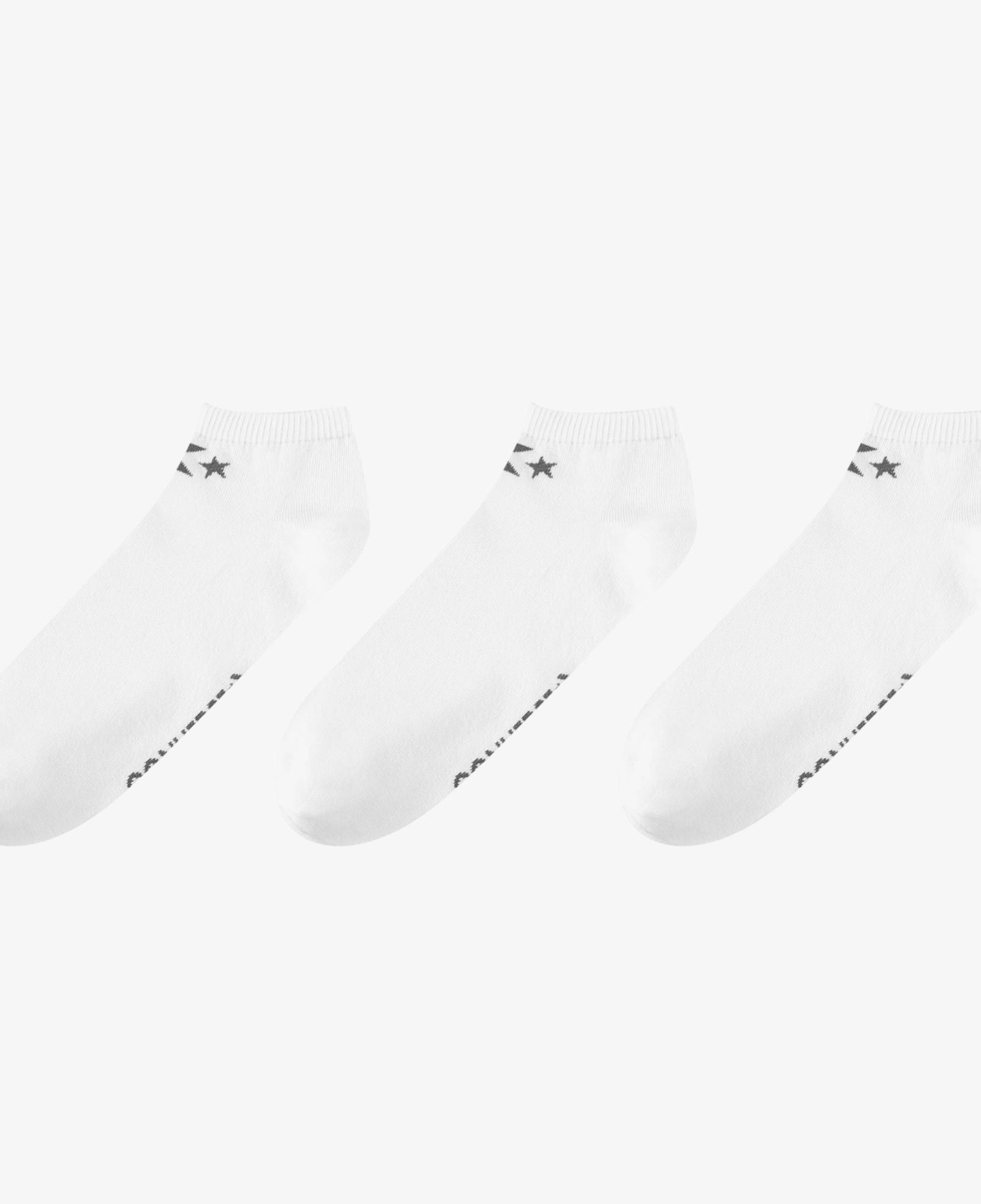 Converse Chuck Taylor Erkek 3'lü Beyaz Trainer Çorap