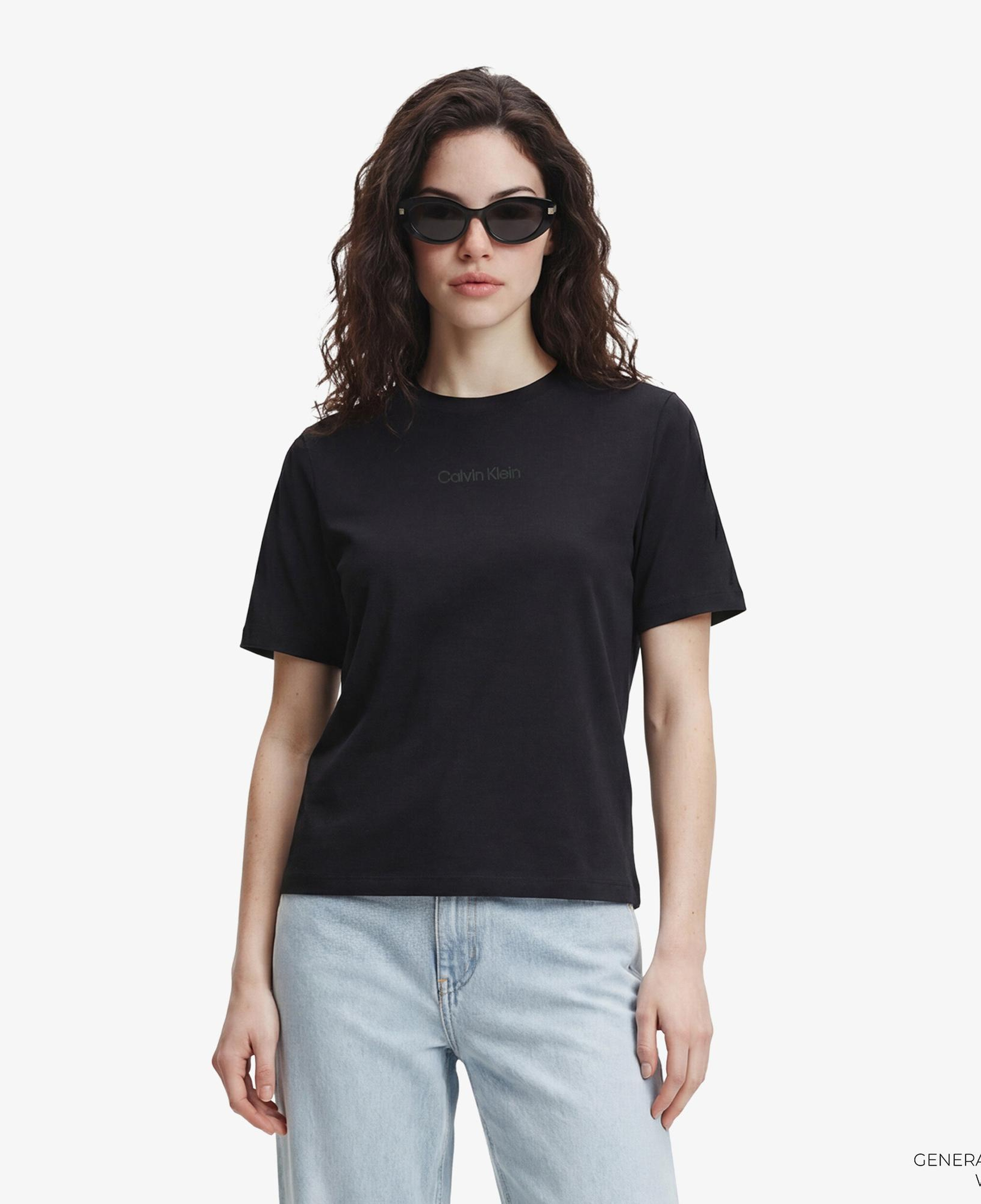 Calvin Klein Classic 20S Logo Grap Kadın Siyah T-Shirt