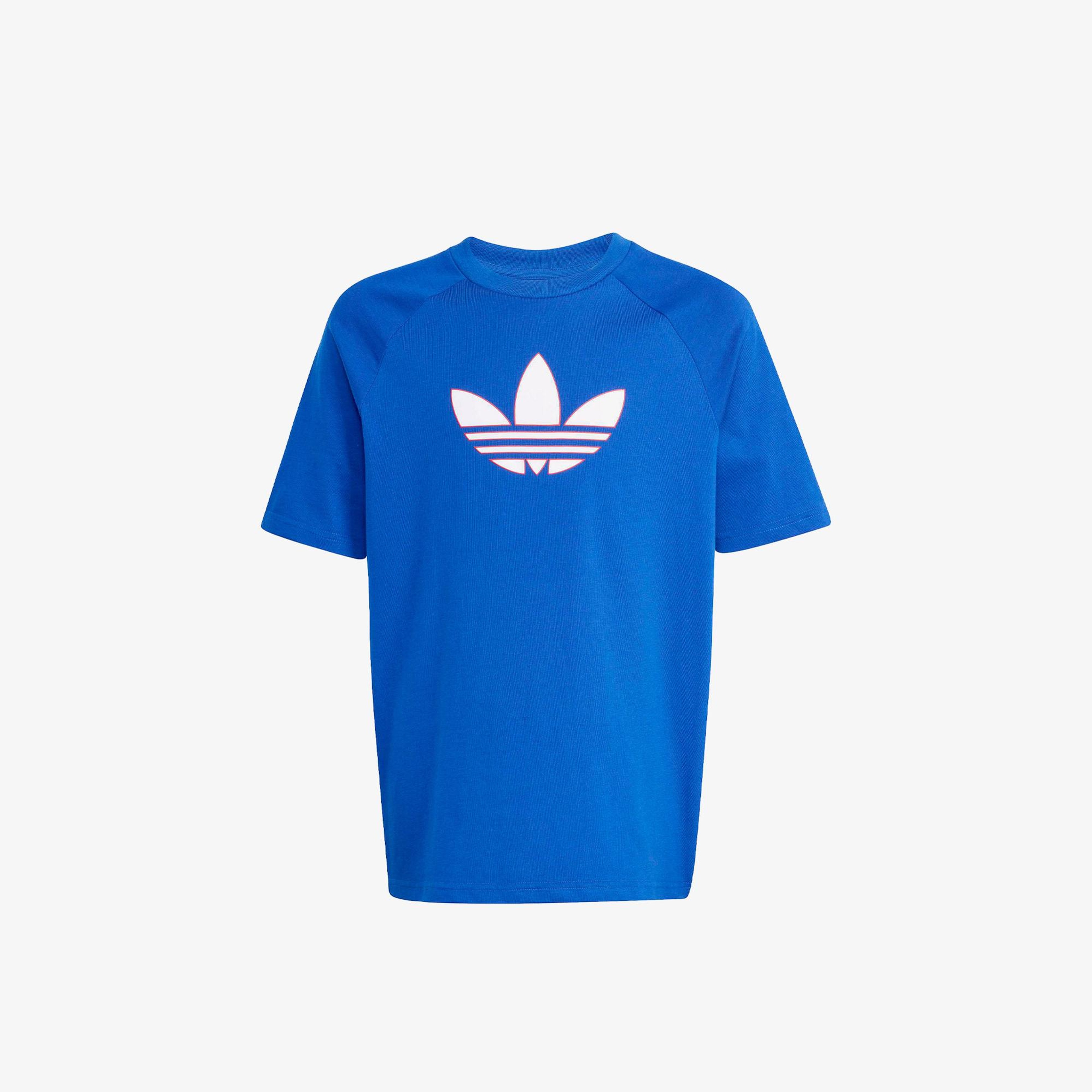 adidas Graphic Trefoil Çocuk Mavi T-Shirt
