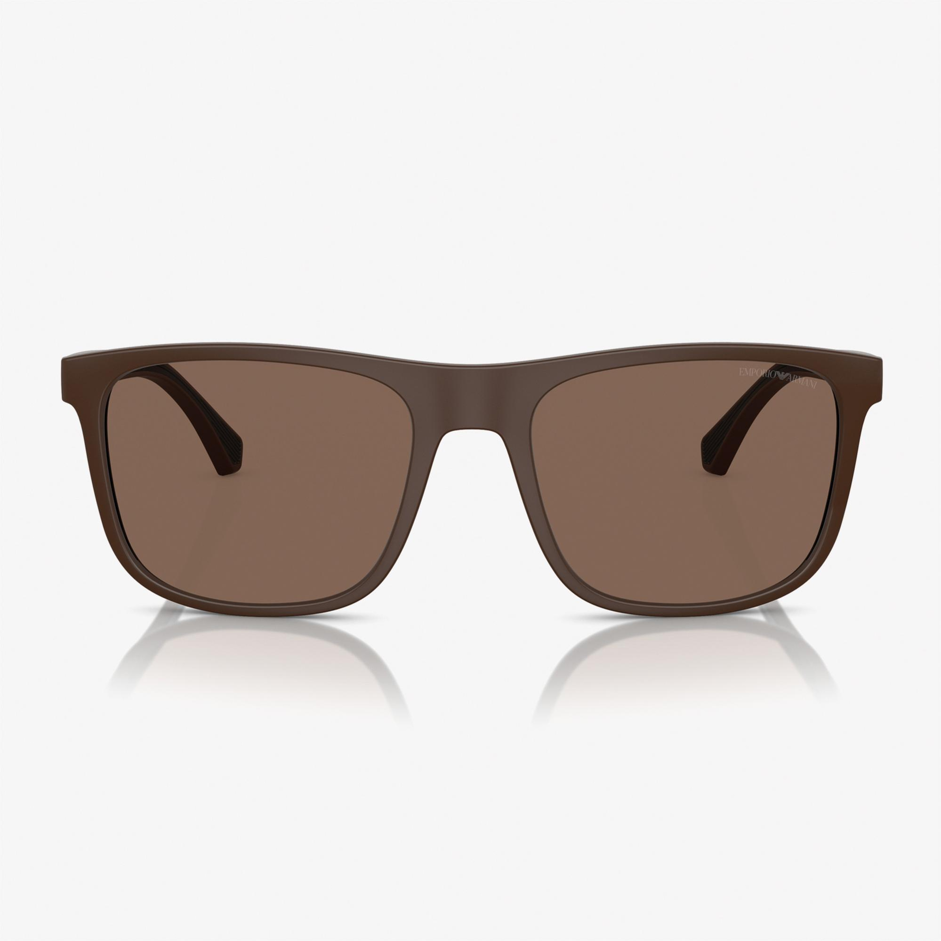 Emporio Armani 0EA4129 Injected Erkek Kahverengi Güneş Gözlüğü