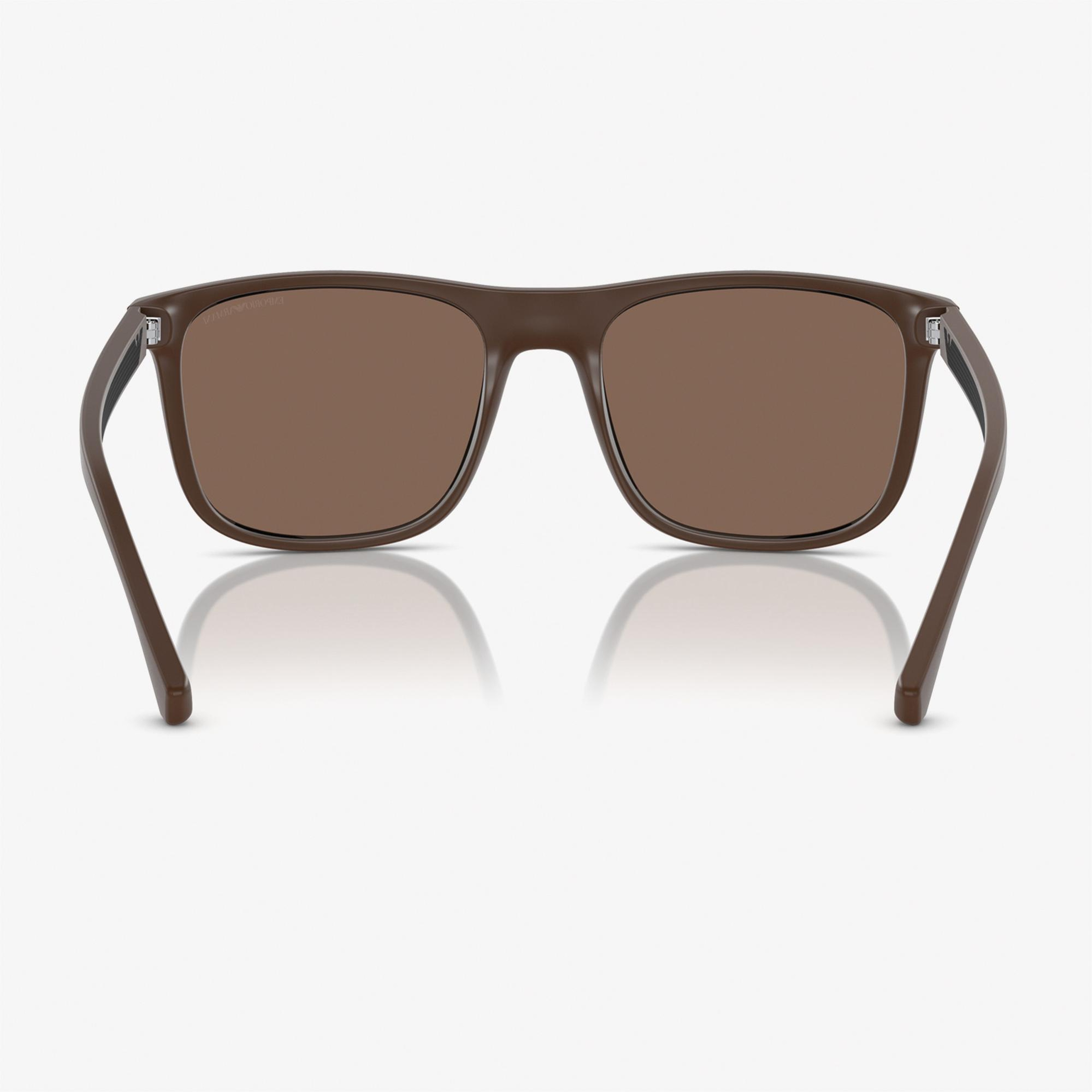 Emporio Armani 0EA4129 Injected Erkek Kahverengi Güneş Gözlüğü