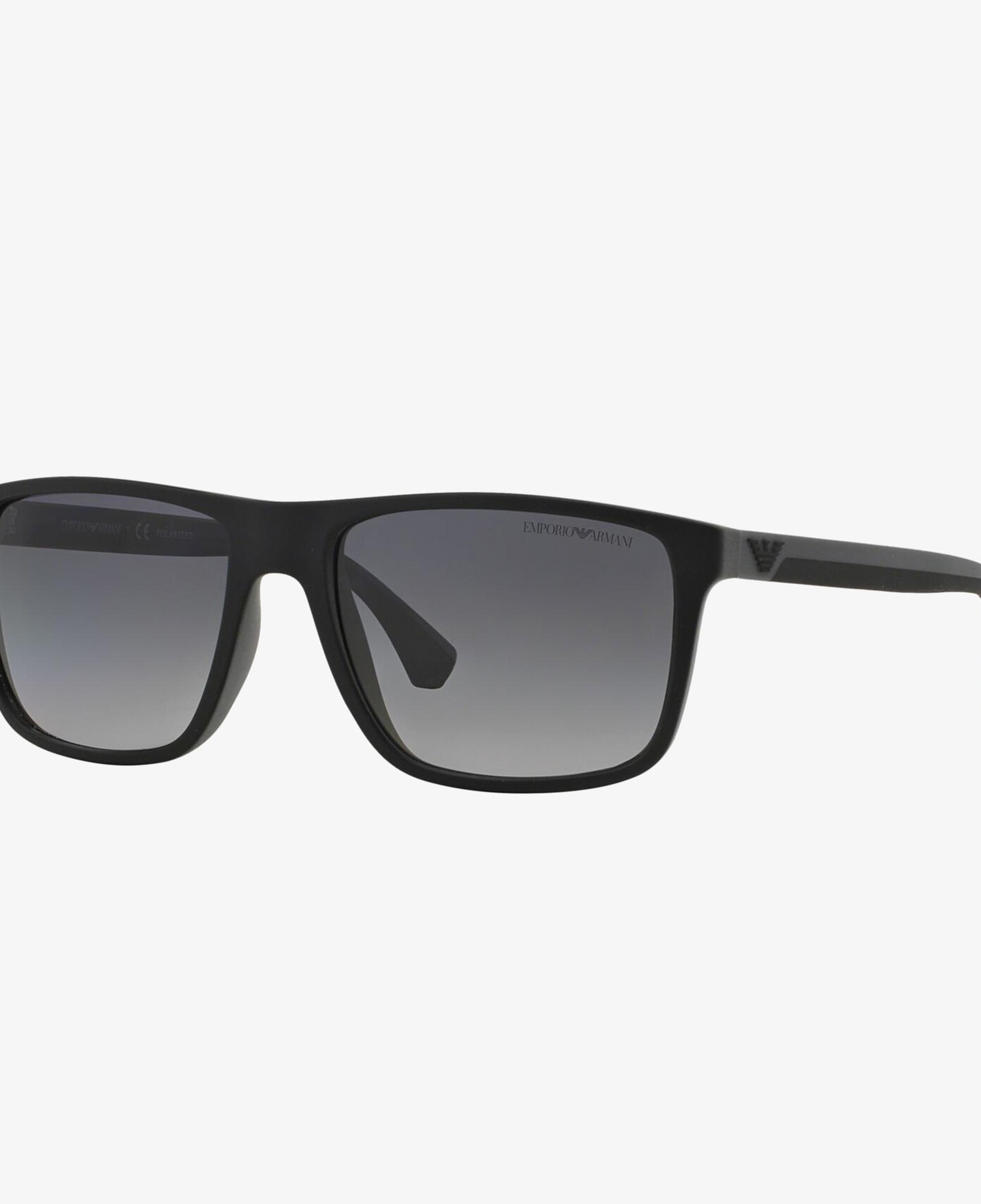 Emporio Armani Erkek Siyah-Gri Rubber Güneş Gözlüğü