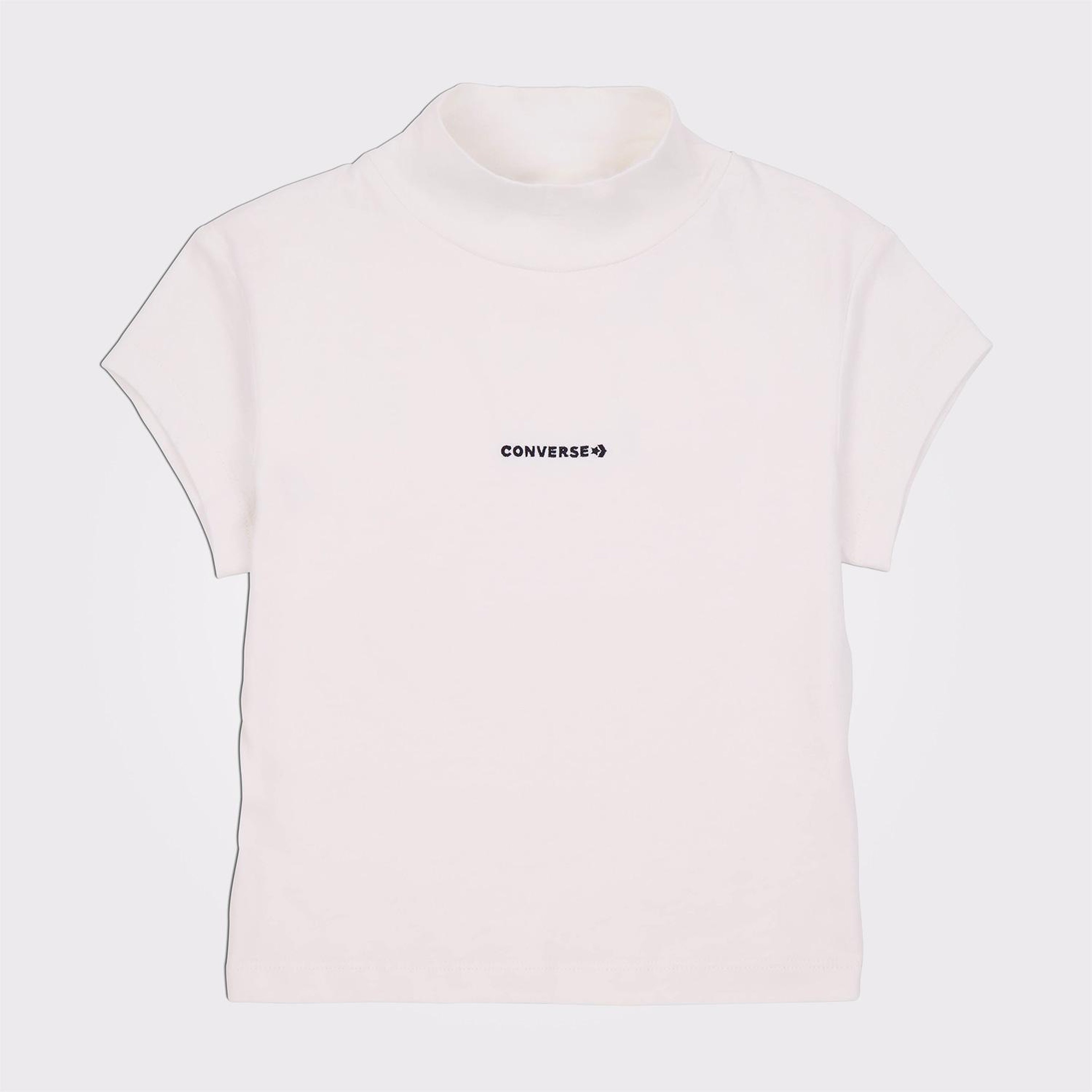 Converse Wordmark Kadın Krem Top T-Shirt