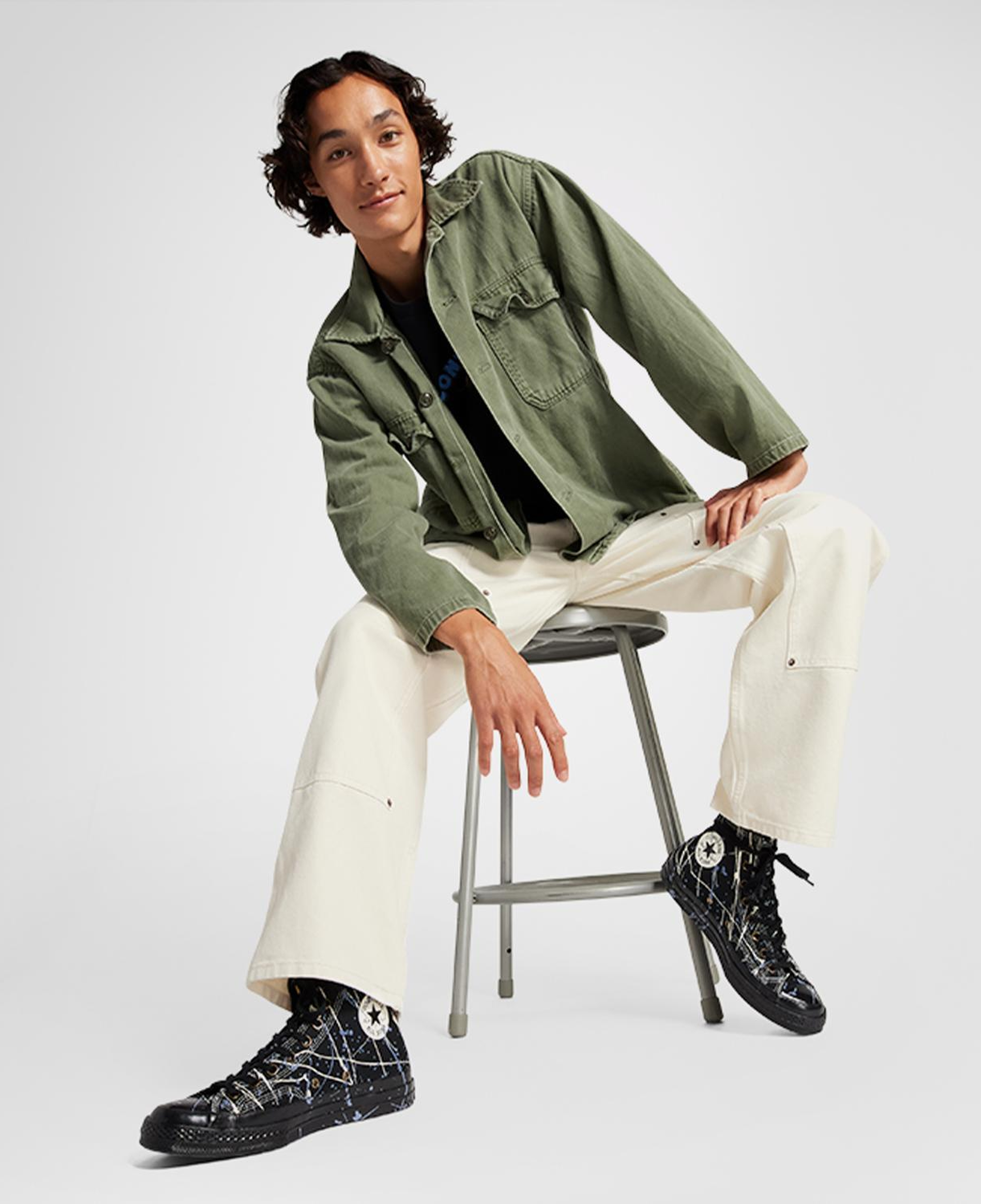 Converse Chuck 70 Paint Splatter Unisex Siyah Sneaker