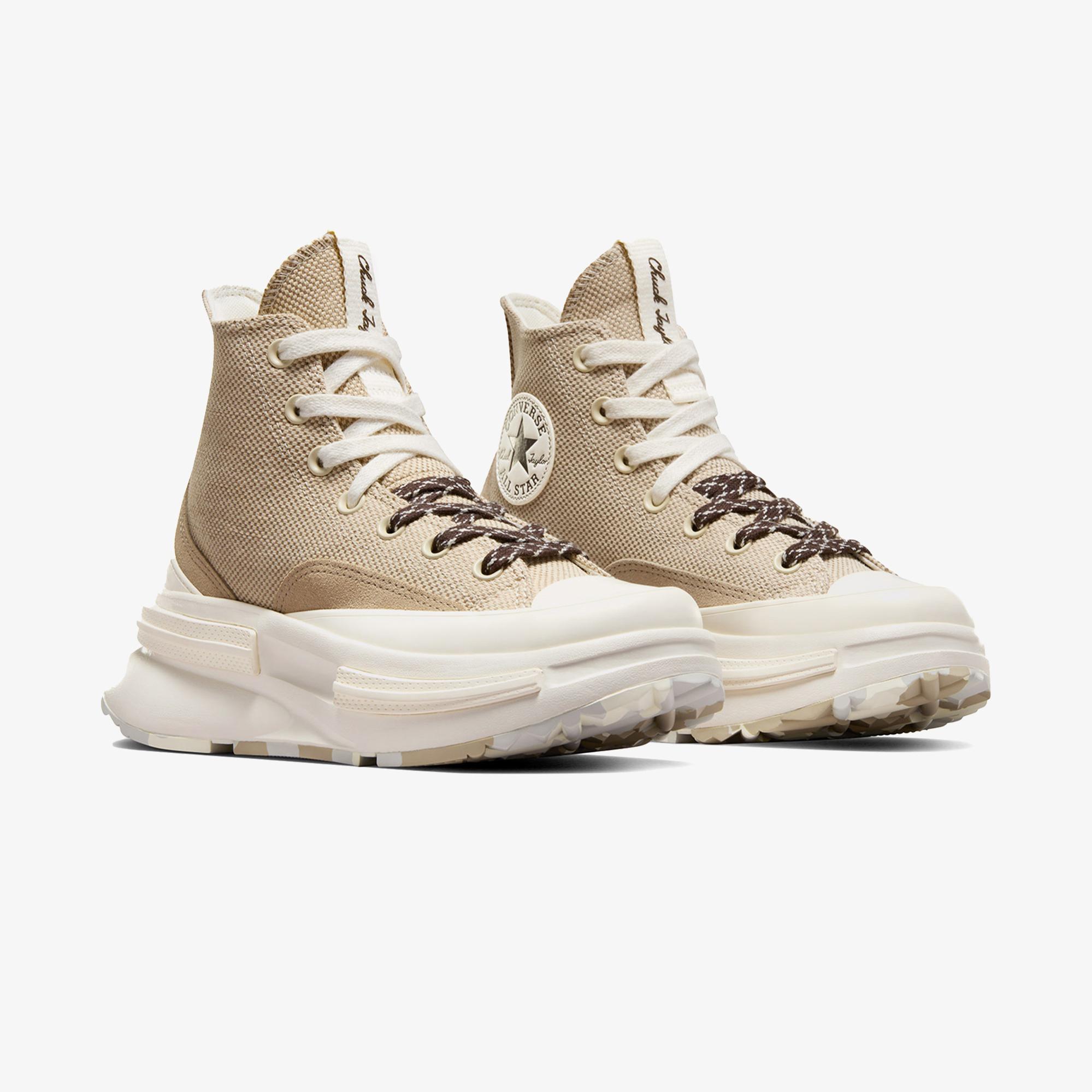 Converse Run Star Legacy CX Platform Canvas & Suede Unisex Bej Sneaker