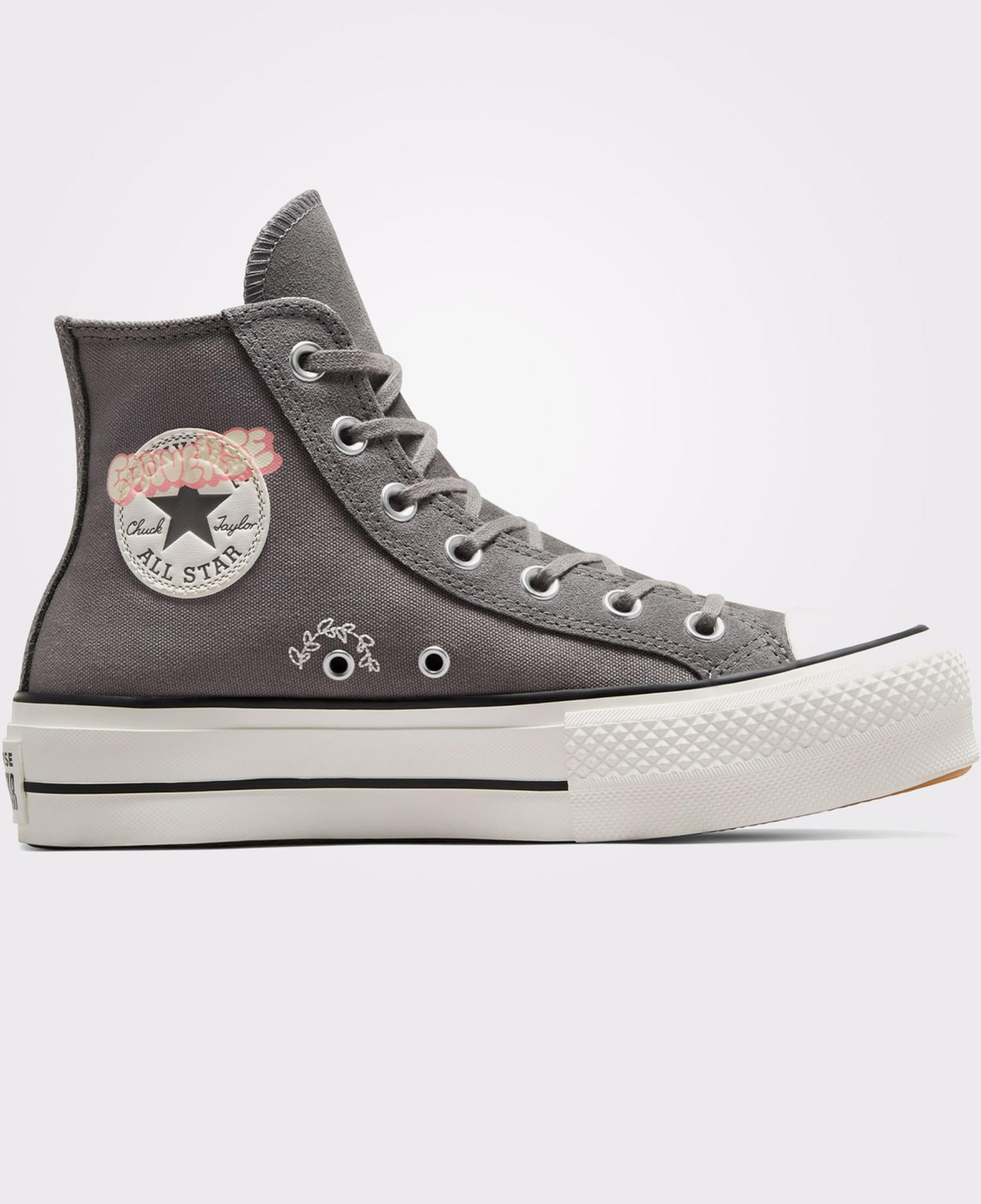 Converse Chuck Taylor All Star Lift Scribble Kadın Gri Sneaker