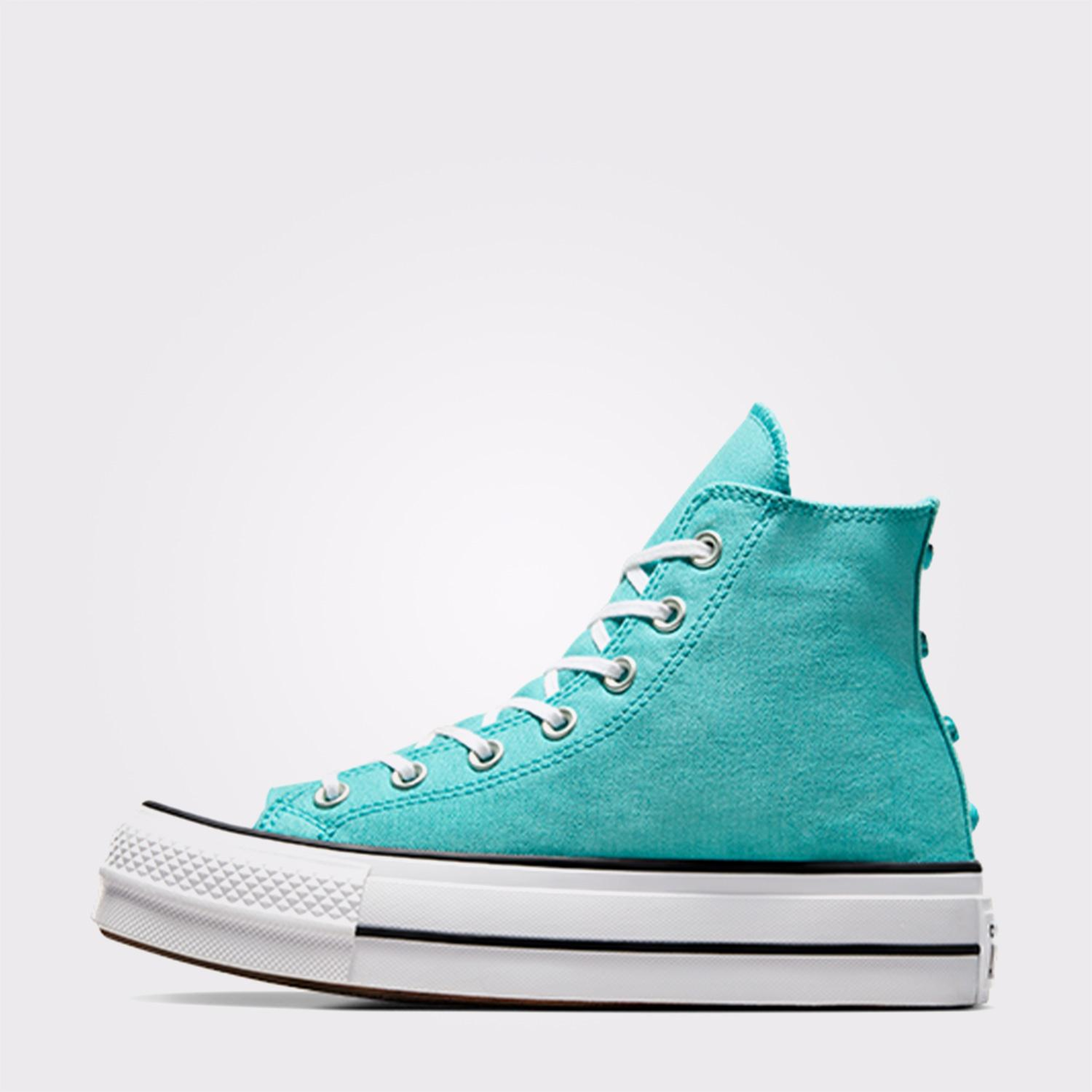 Converse Chuck Taylor All Star Lift Stars Kadın Mavi Platform Sneaker