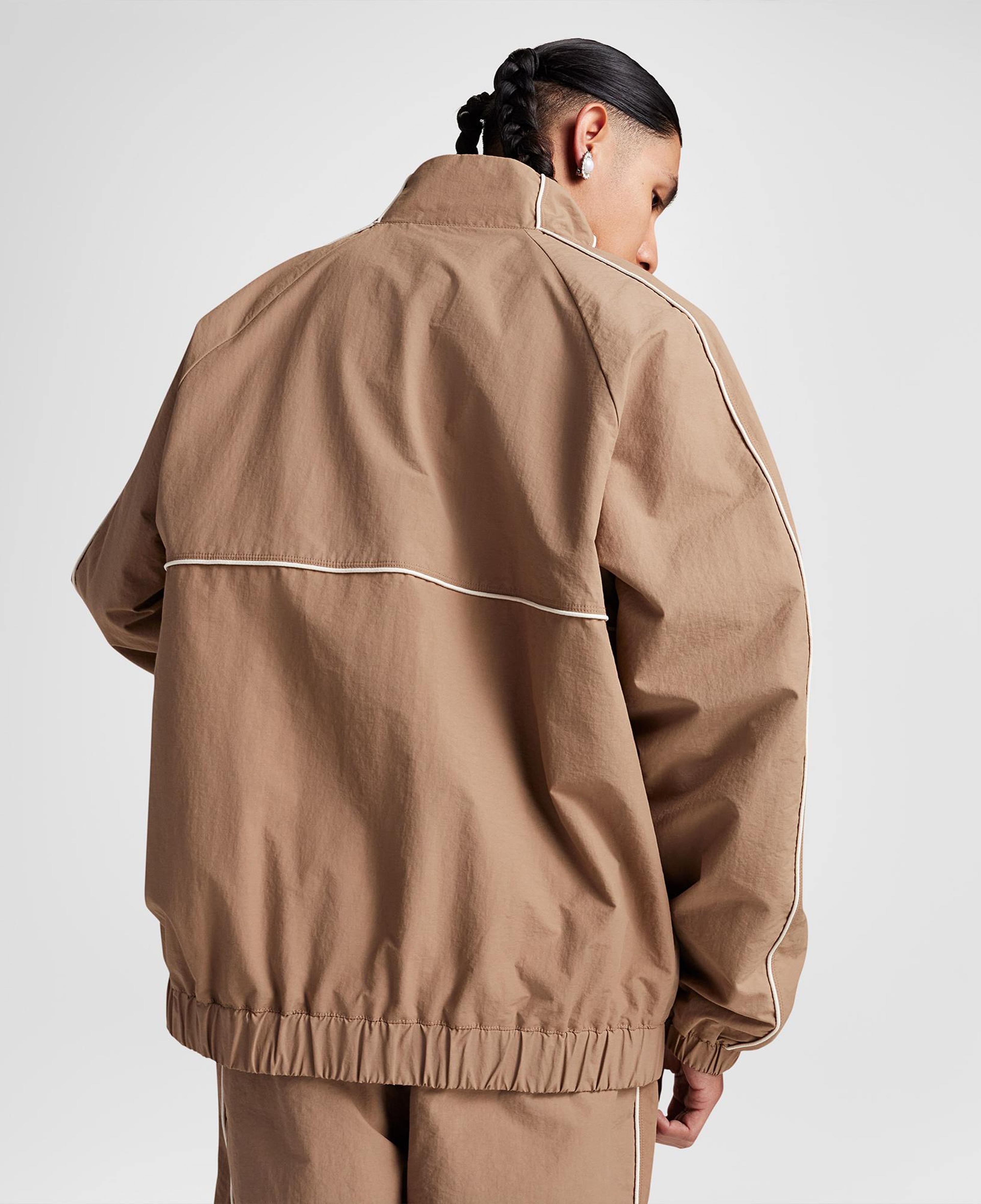 Converse Retro Windbreaker Erkek Kahverengi Ceket