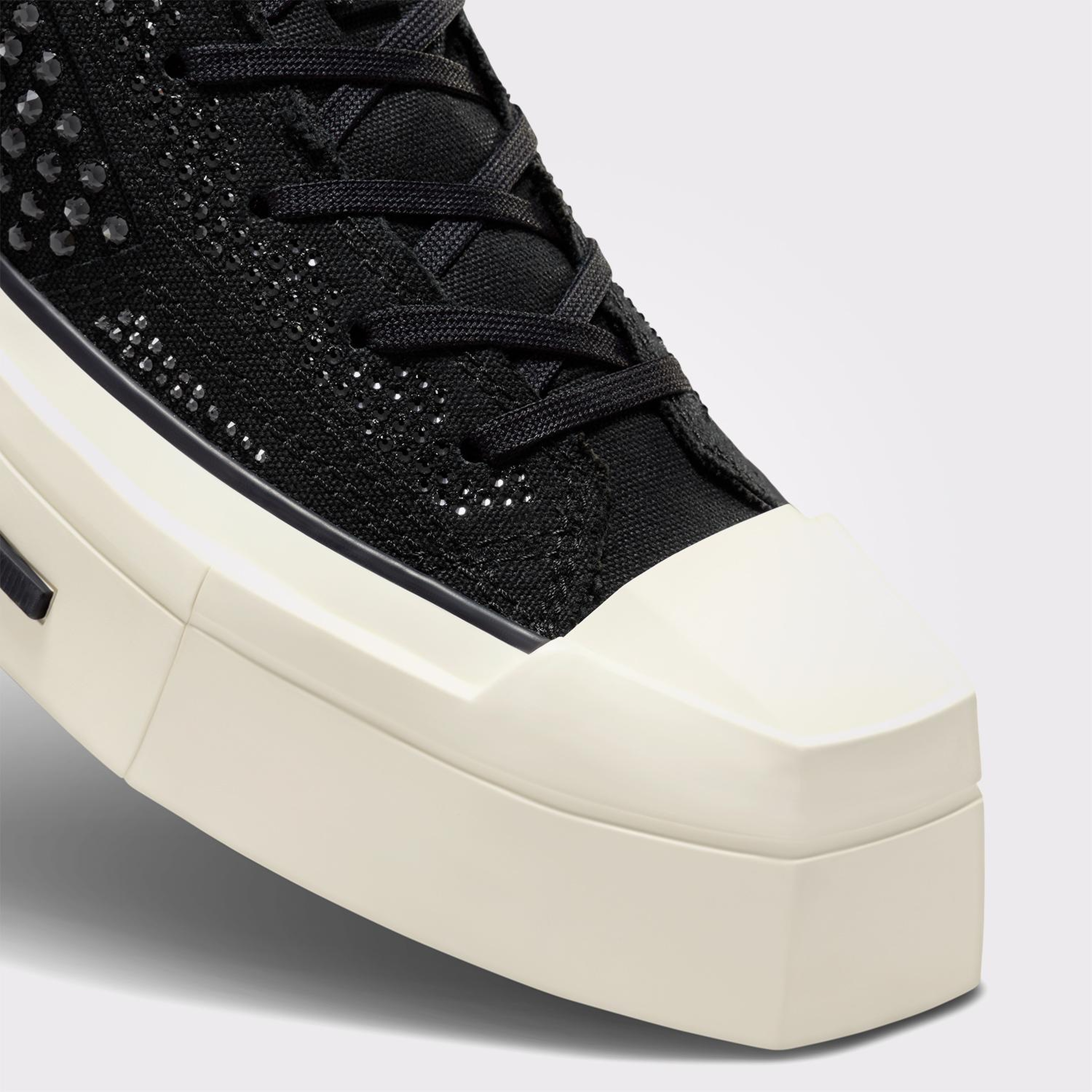 Converse Swarovski X Chuck 70 De Luxe Squared Unisex Siyah Platform Sneaker