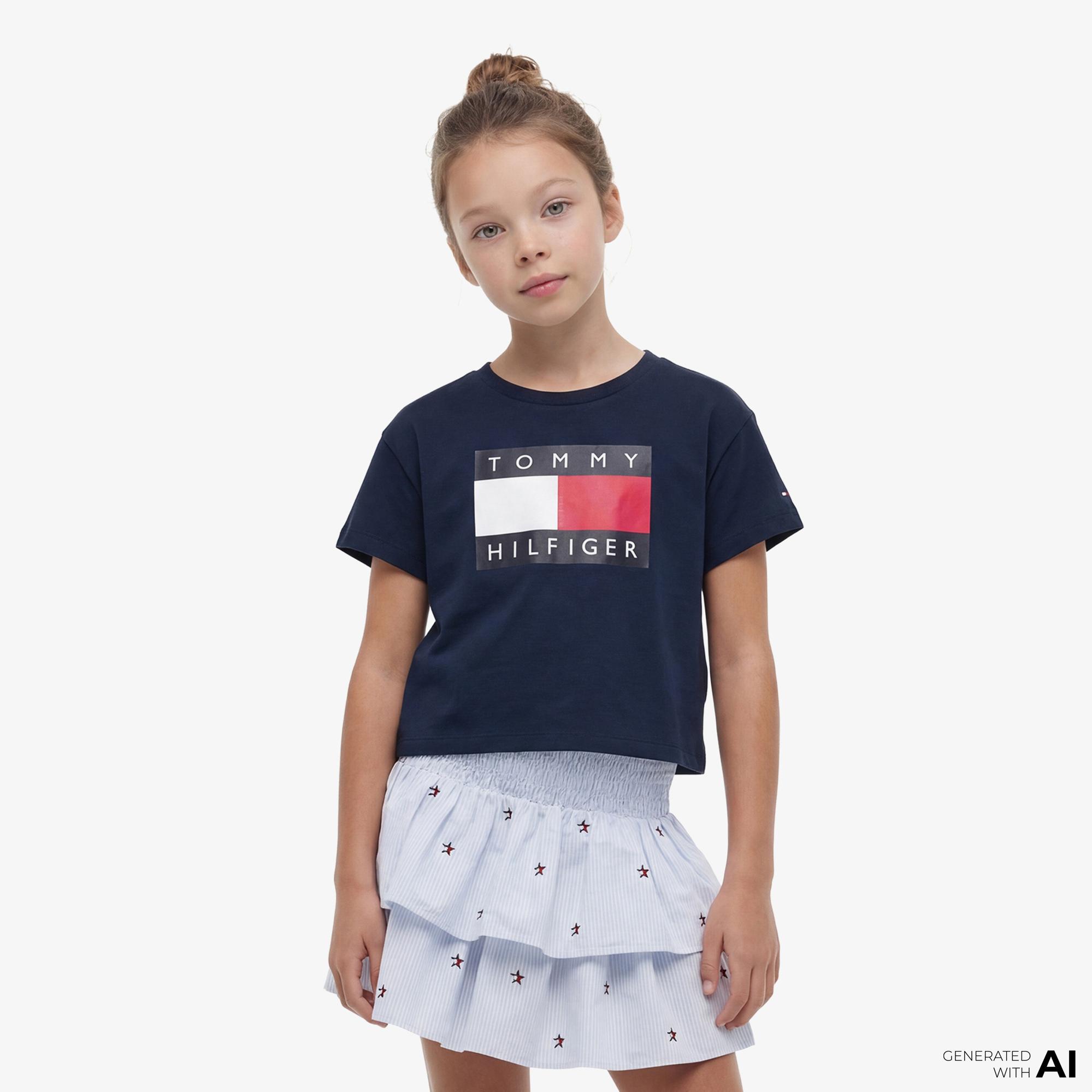 Tommy Hilfiger Heritage Çocuk Lacivert T-Shirt