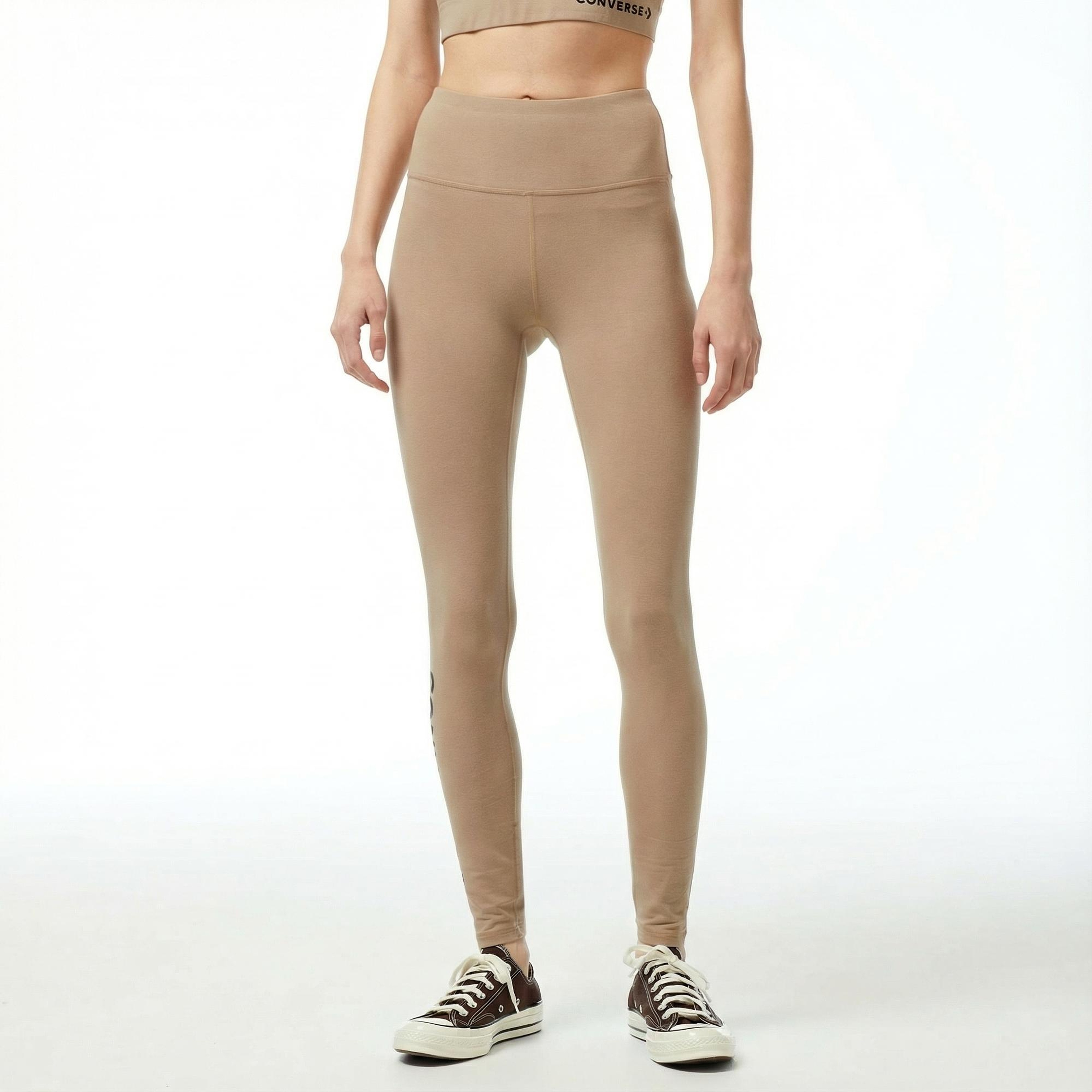 Converse Wordmark Kadın Bej Tayt