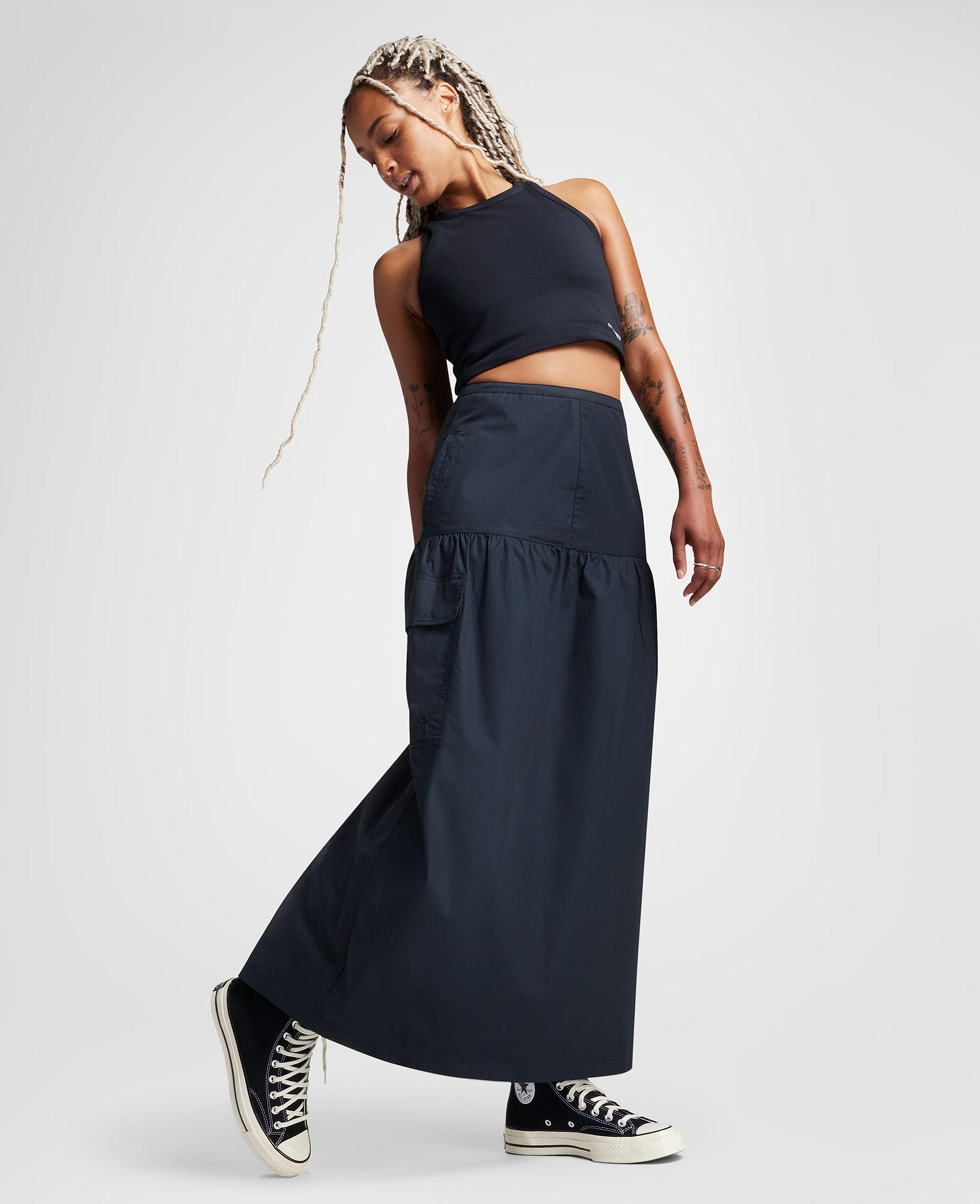 Converse Kadın Cargo Siyah Etek