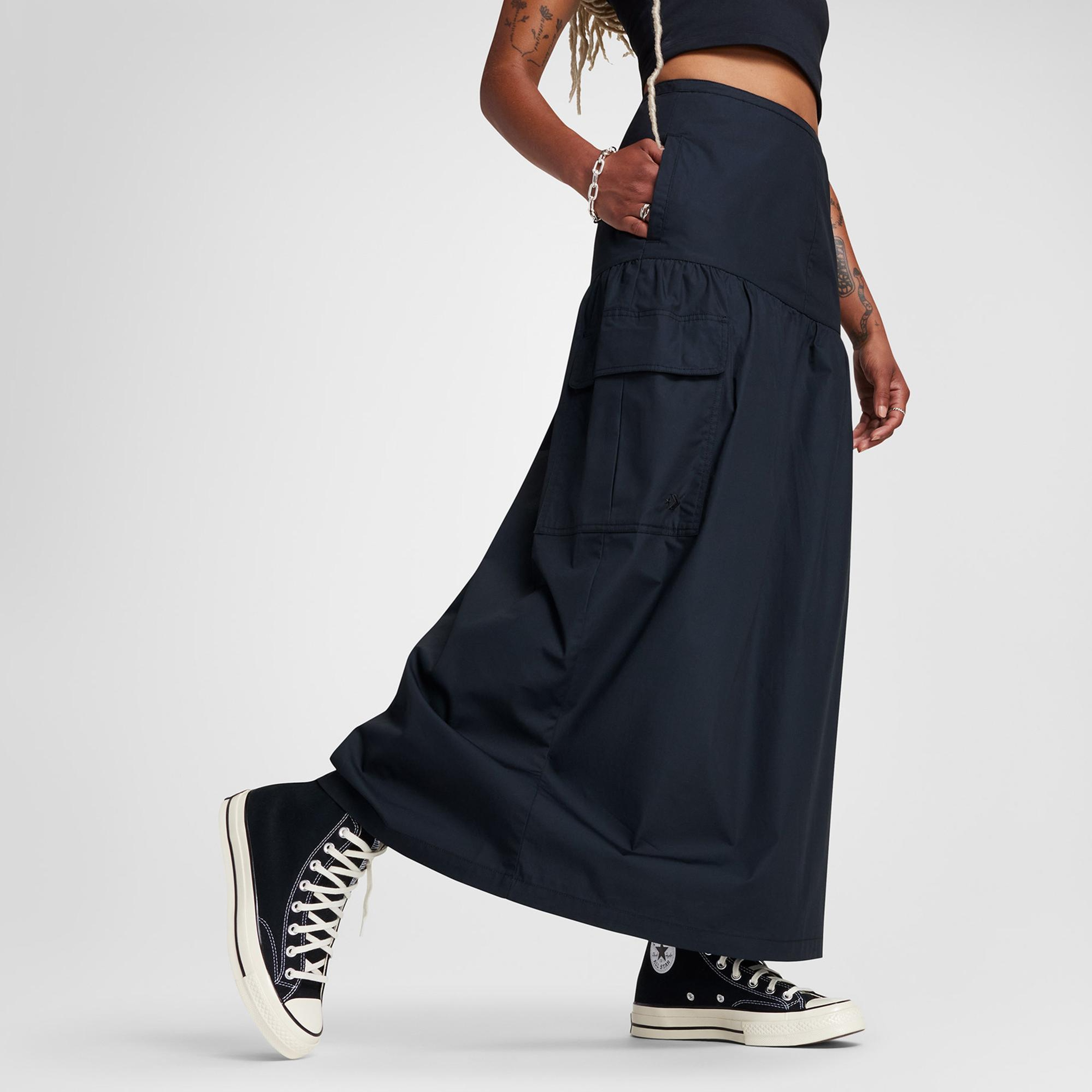 Converse Kadın Cargo Siyah Etek