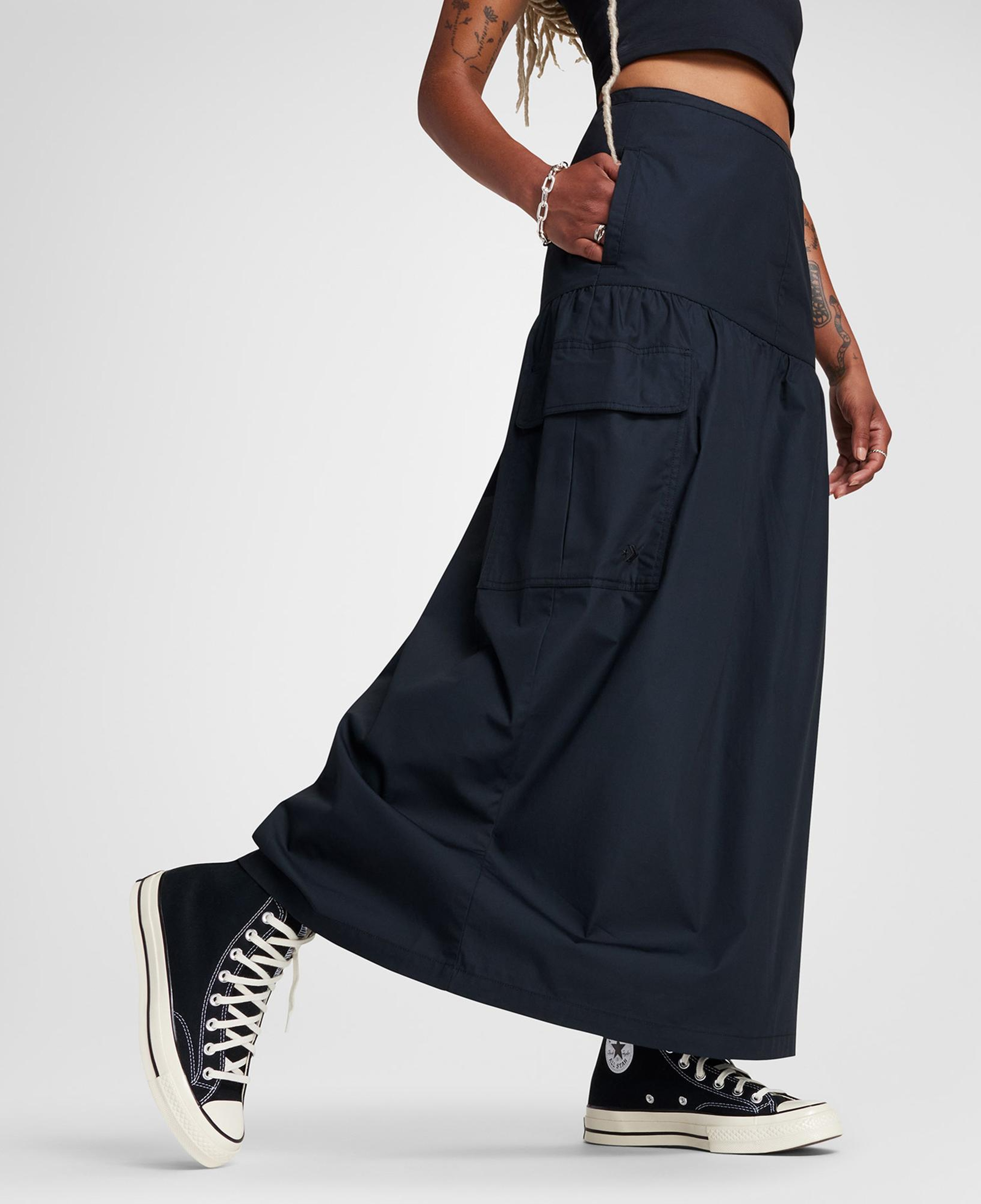 Converse Kadın Cargo Siyah Etek