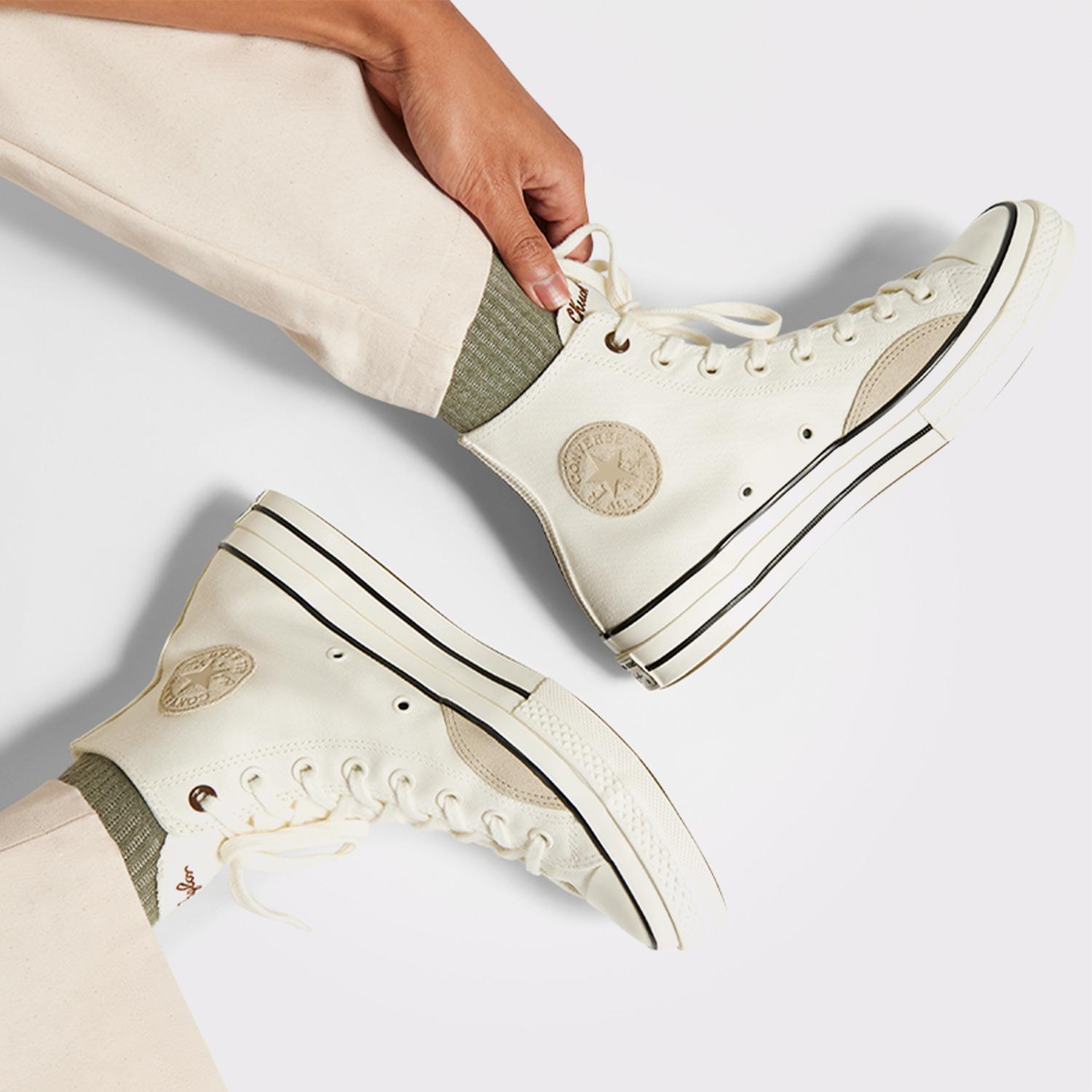 Converse Chuck 70 Mixed Materials Unisex Krem Sneaker