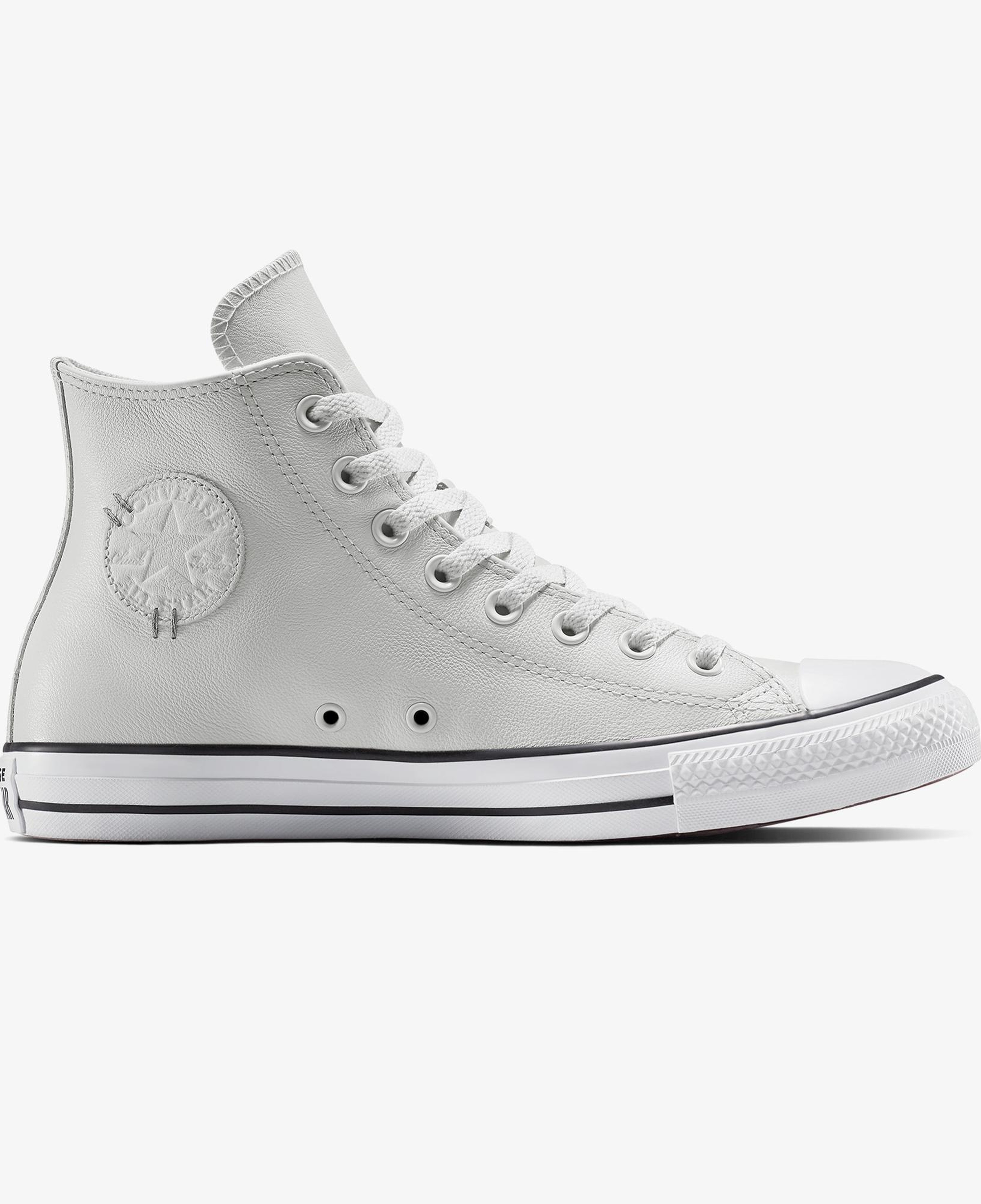 Converse Chuck Taylor All Star Leather Unisex Gri Sneaker