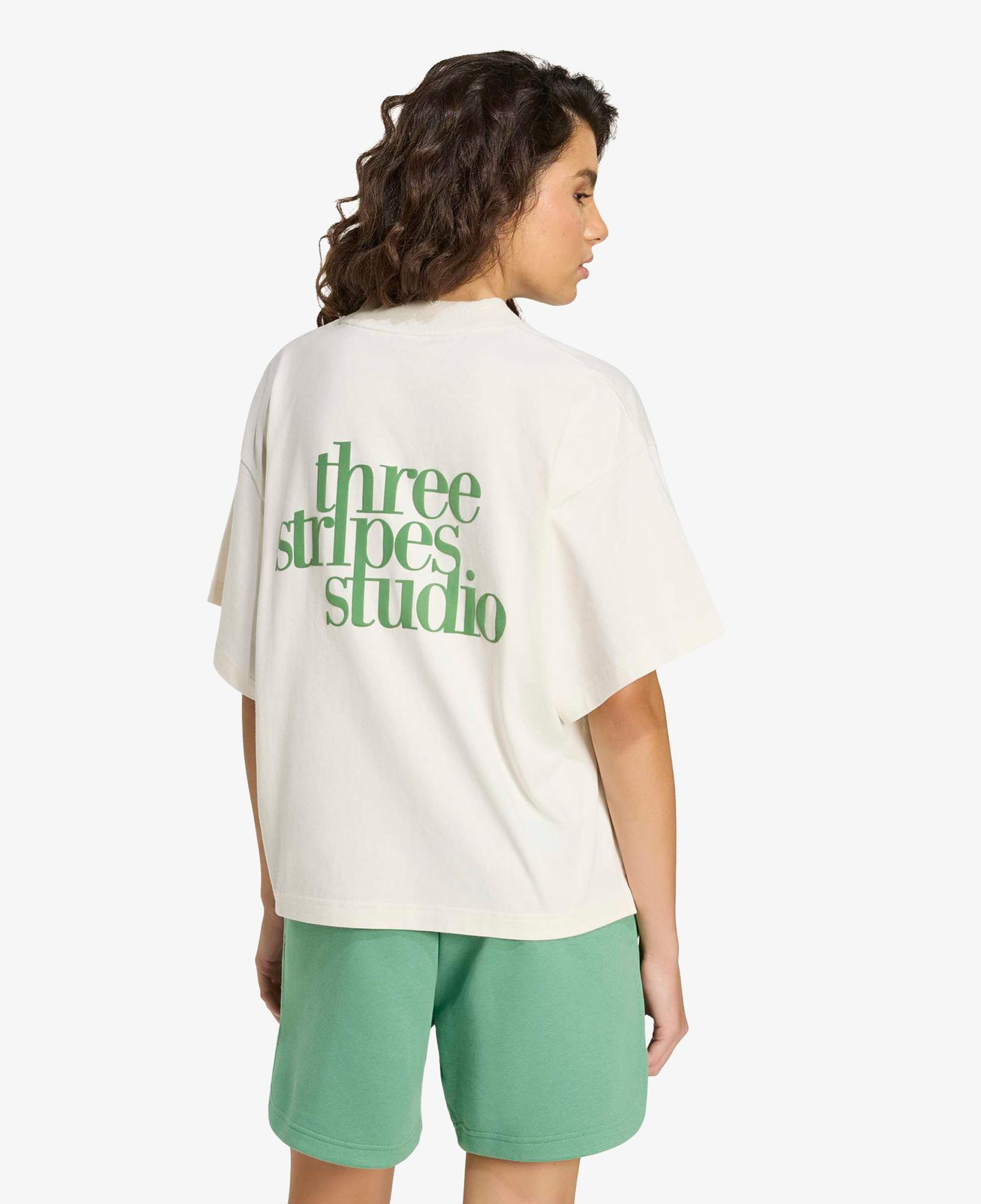 adidas Studio Boyfriend Kadın Beyaz T-Shirt