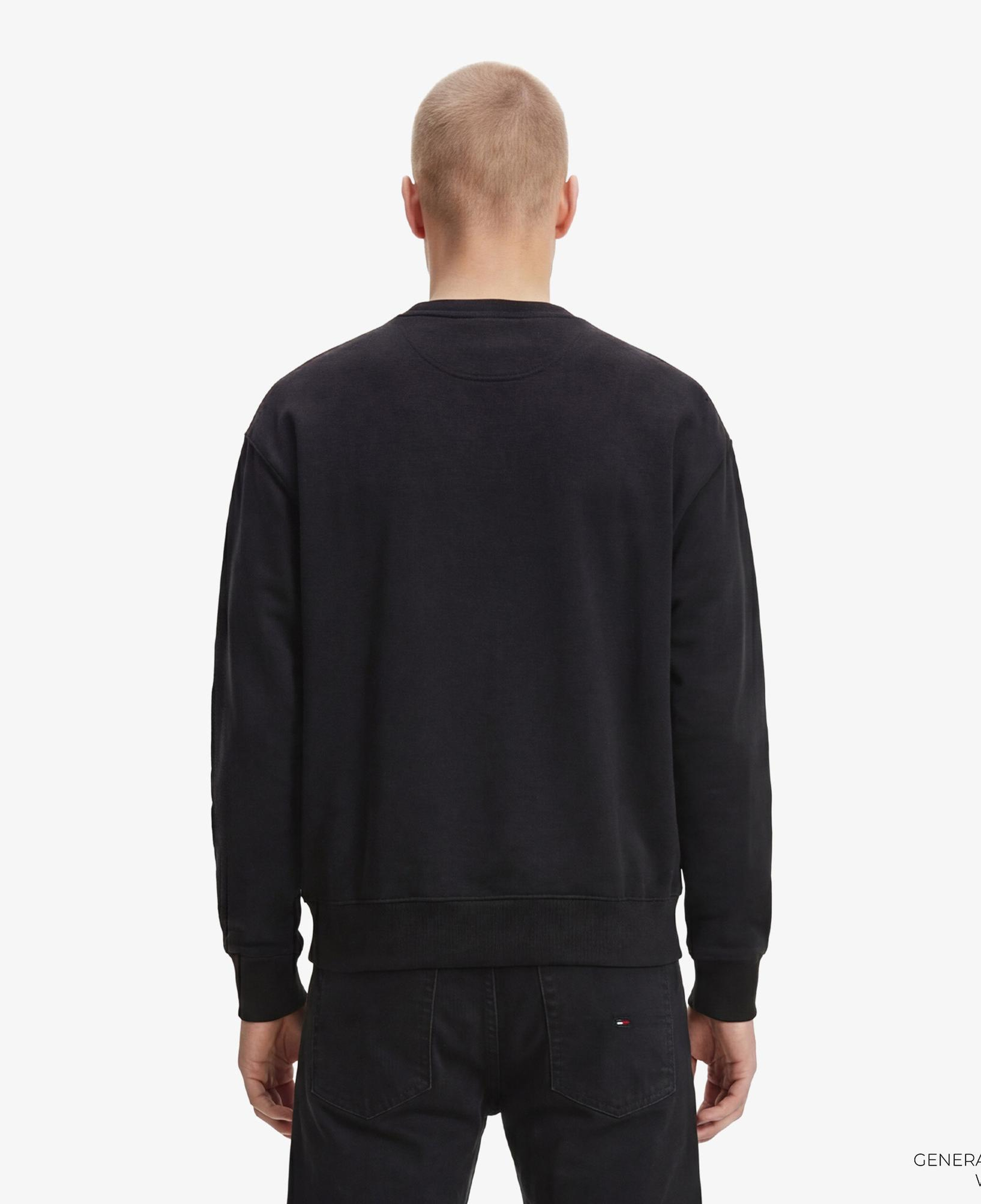 Tommy Hilfiger Flag Bearer Erkek Siyah Sweatshirt