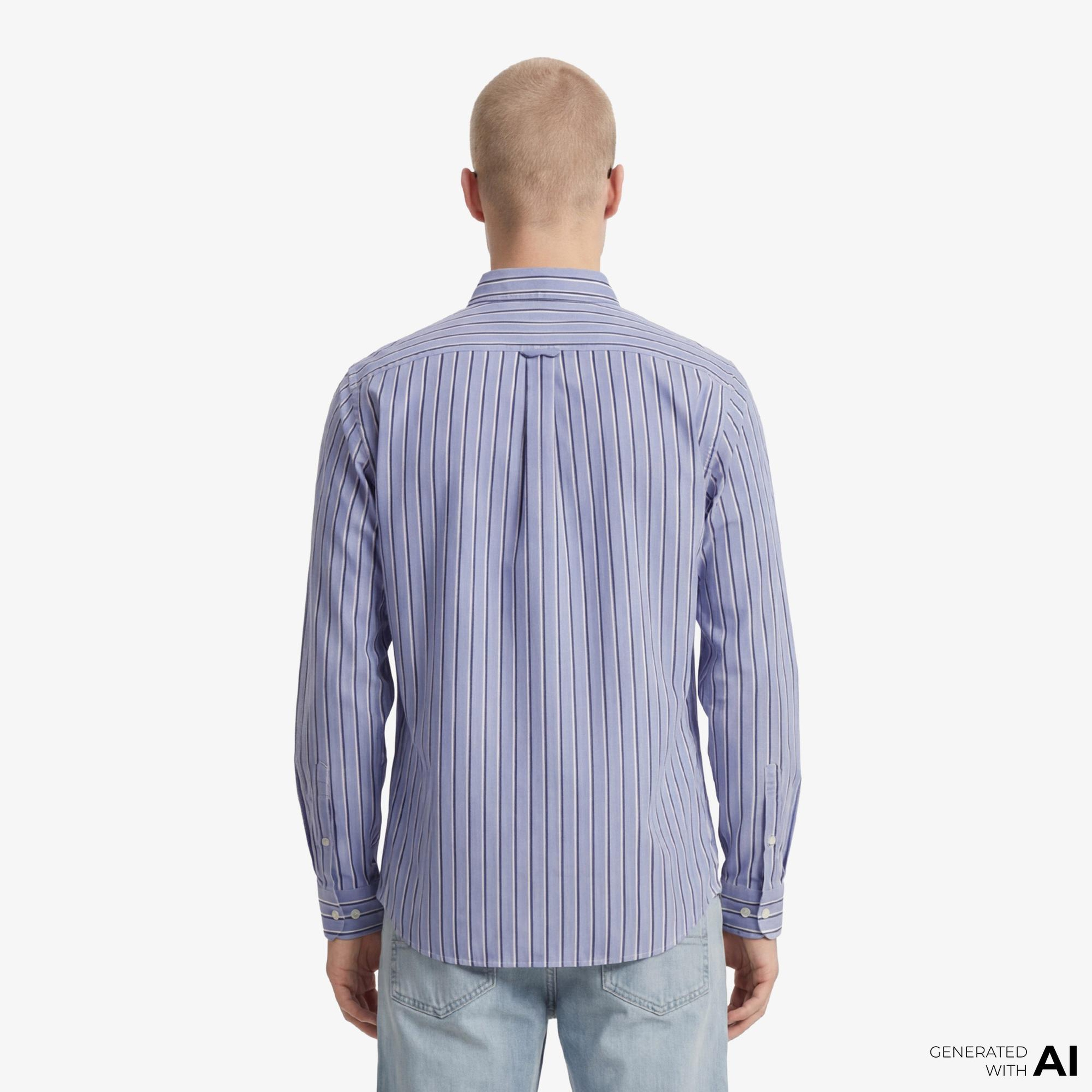 Tommy Hilfiger Twill Erkek Mavi Gömlek