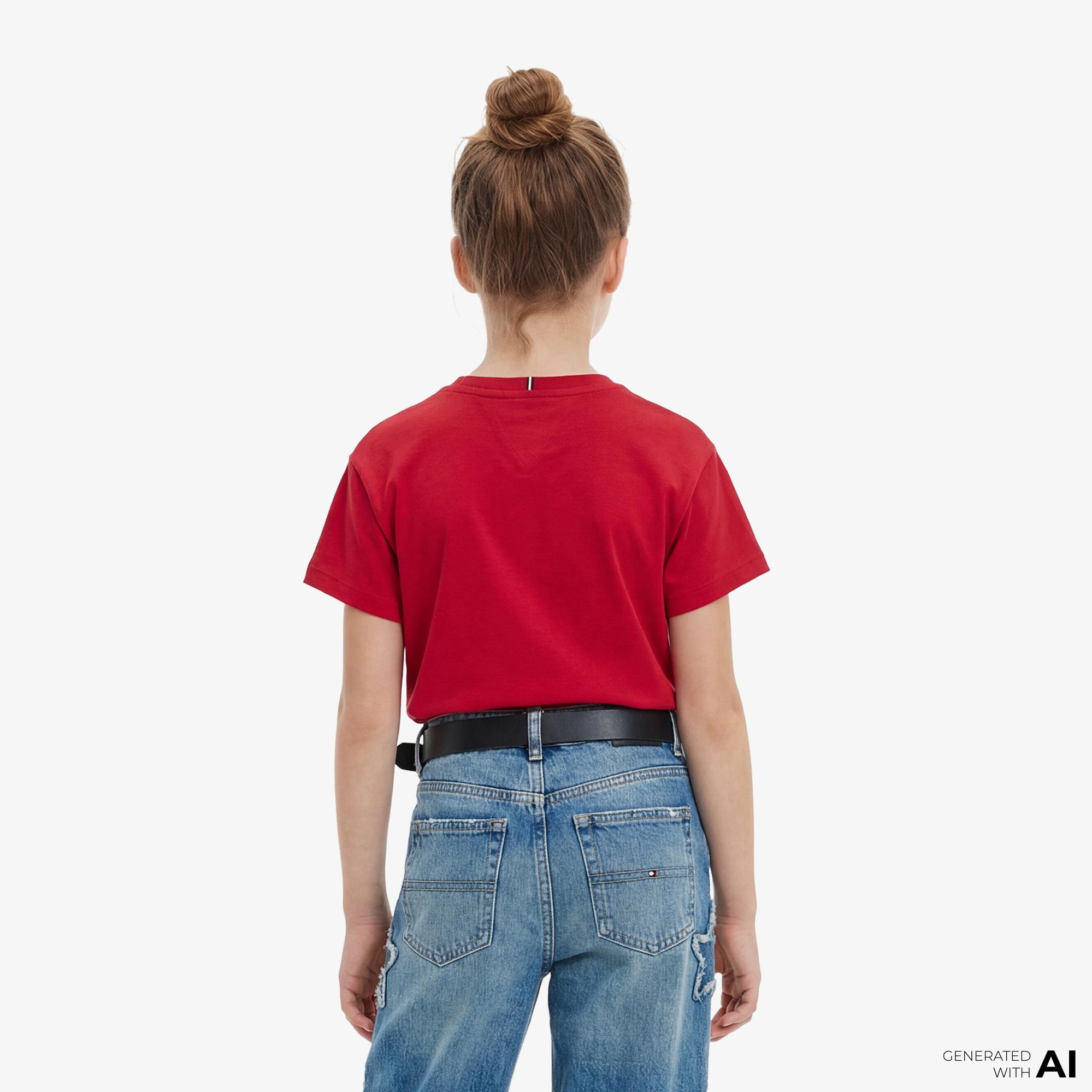 Tommy Hilfiger Heritage Çocuk Kırmızı T-Shirt