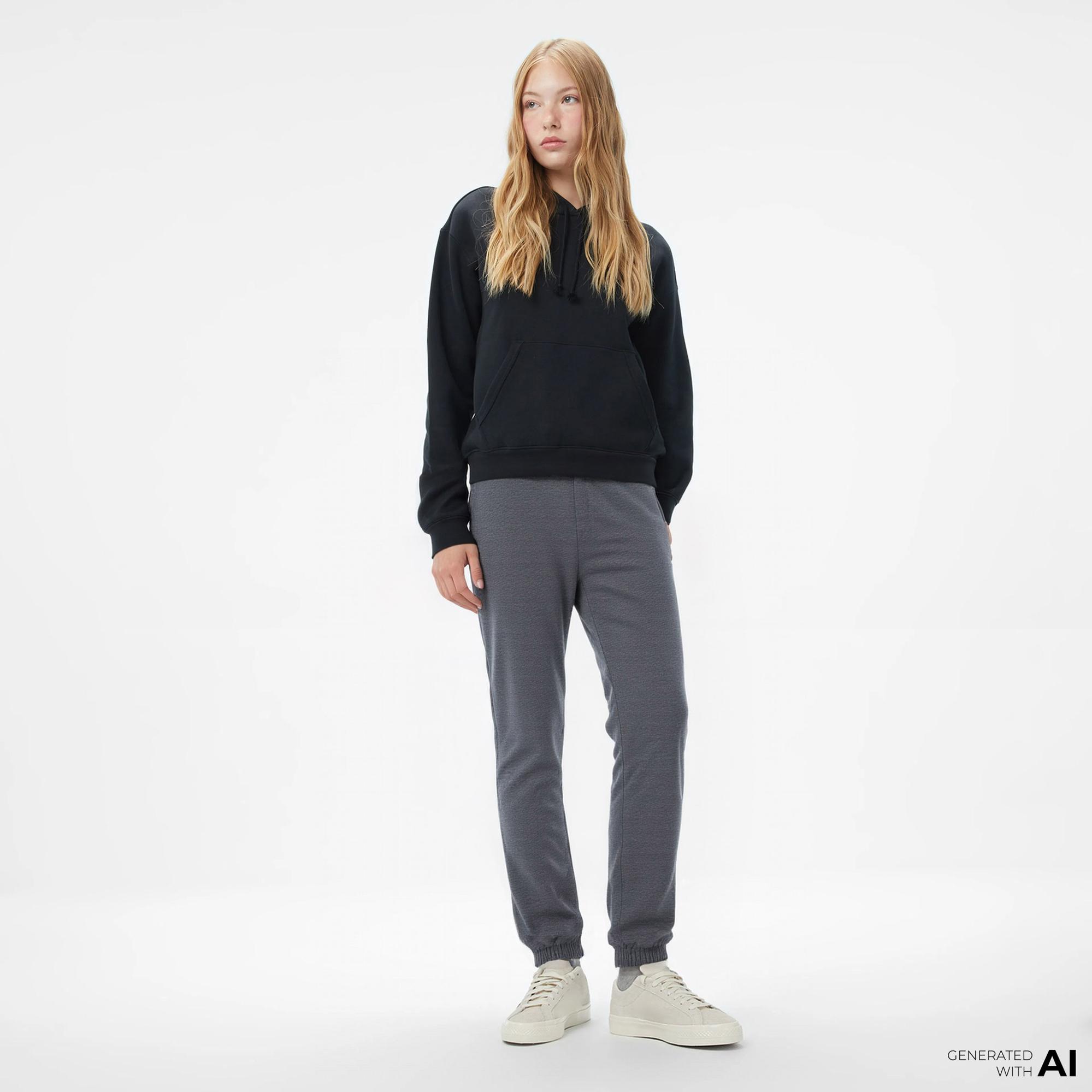 Lacoste Kadın Straight Fit Koyu Gri Eşofman Altı