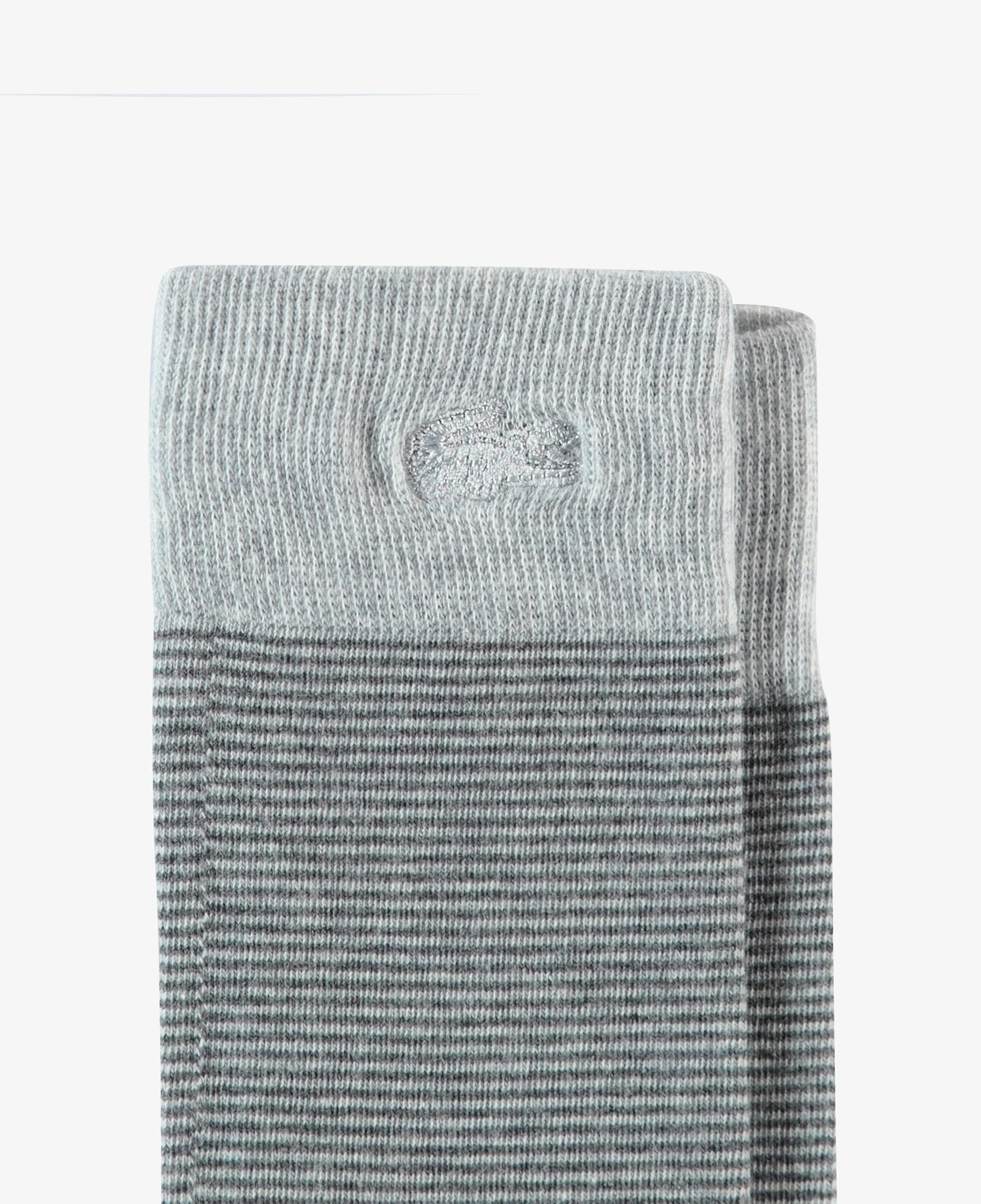Lacoste Erkek Çizgili Gri Çorap