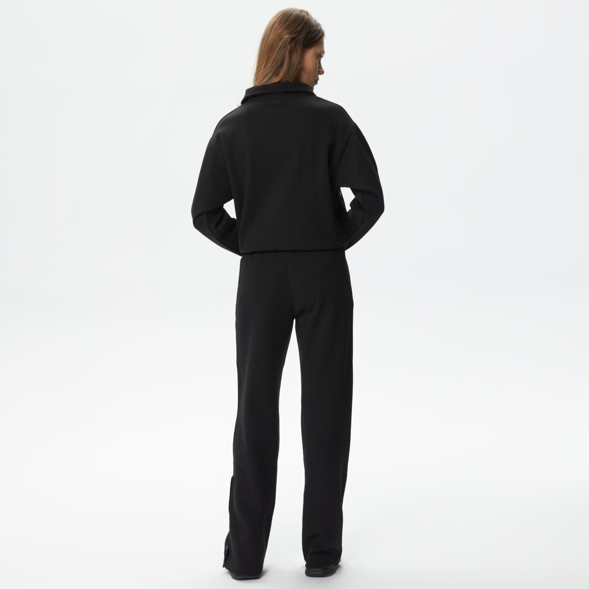 Lacoste Kadın Straight Fit Siyah Eşofman Altı