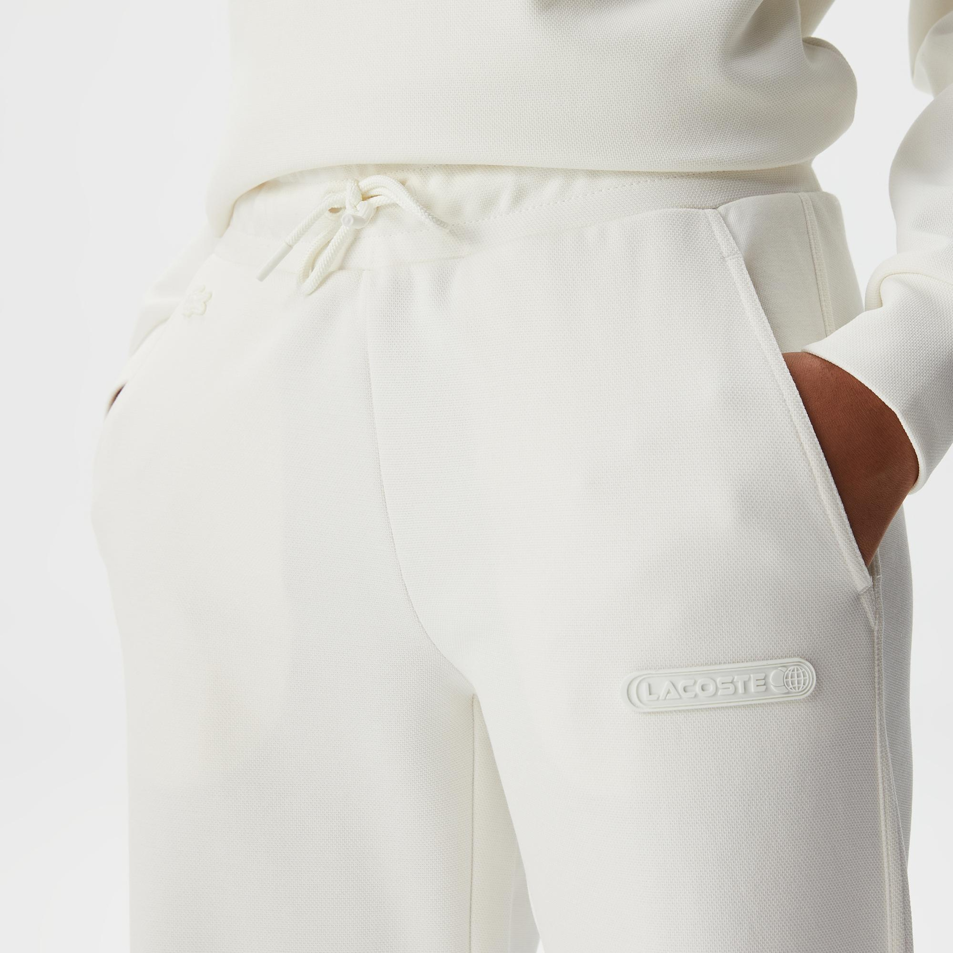 Lacoste Kadın Straight Fit Beyaz Eşofman Altı