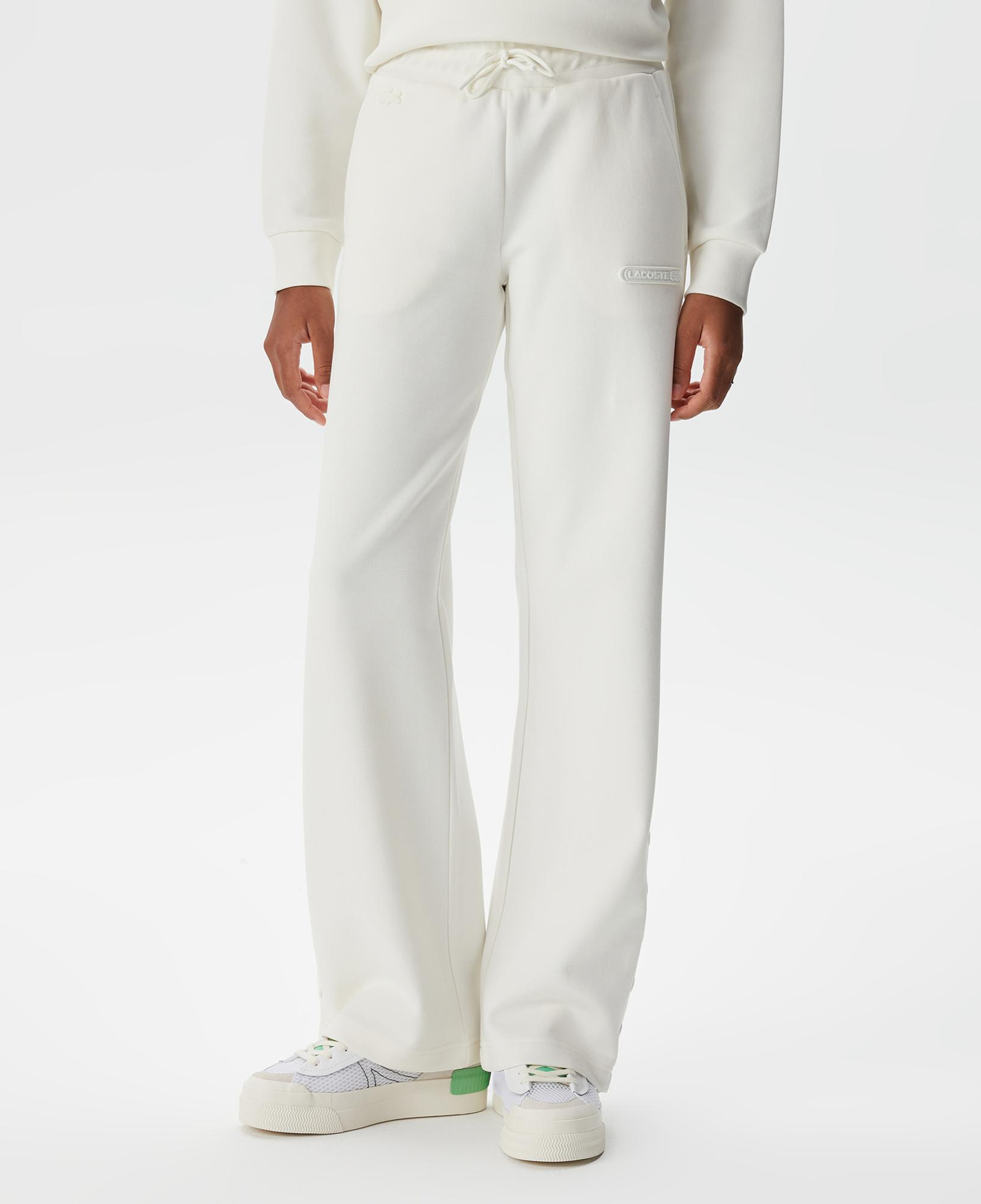 Lacoste Kadın Straight Fit Beyaz Eşofman Altı