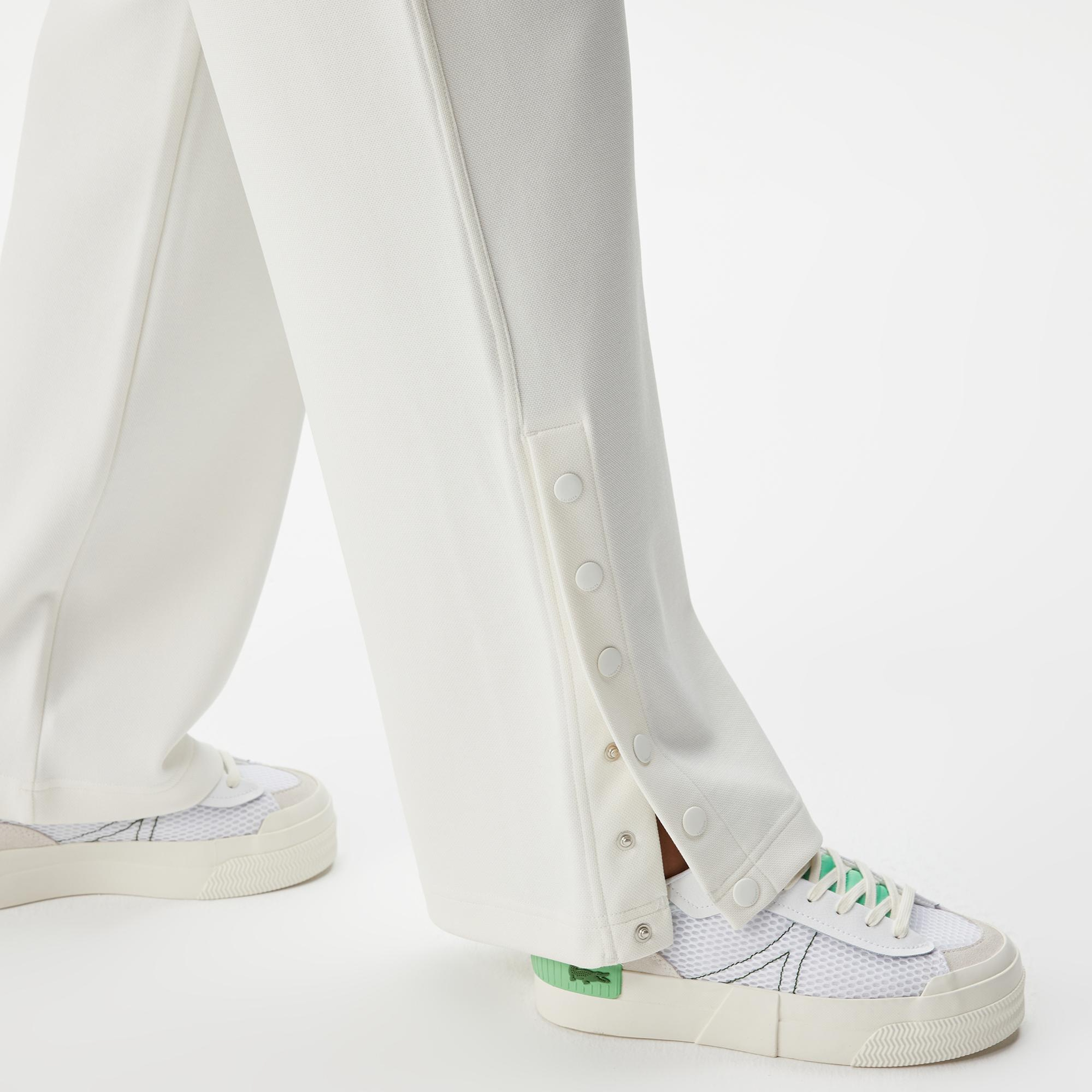 Lacoste Kadın Straight Fit Beyaz Eşofman Altı