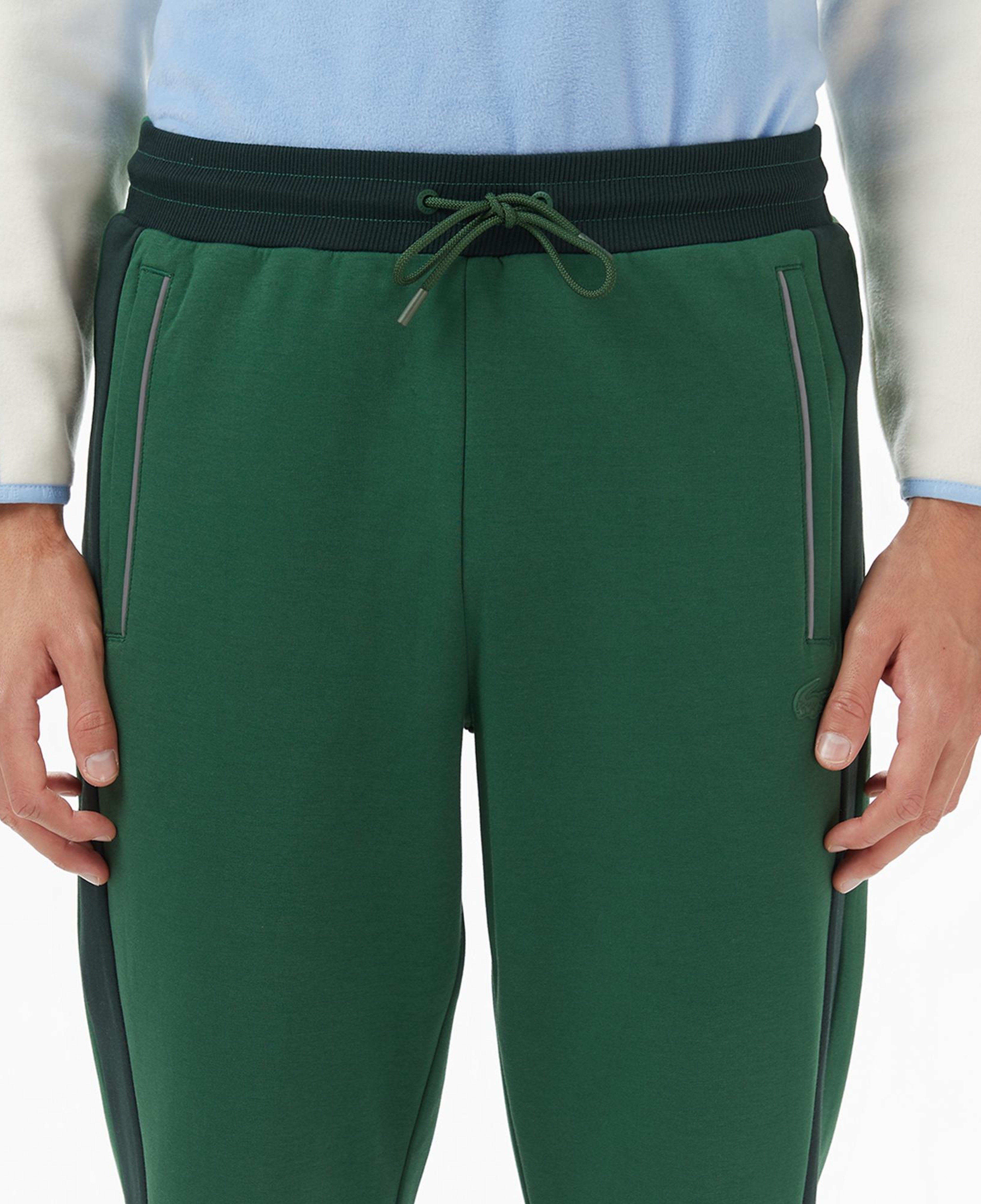 Lacoste Erkek Slim Fit Renk Bloklu Yeşil Eşofman Altı