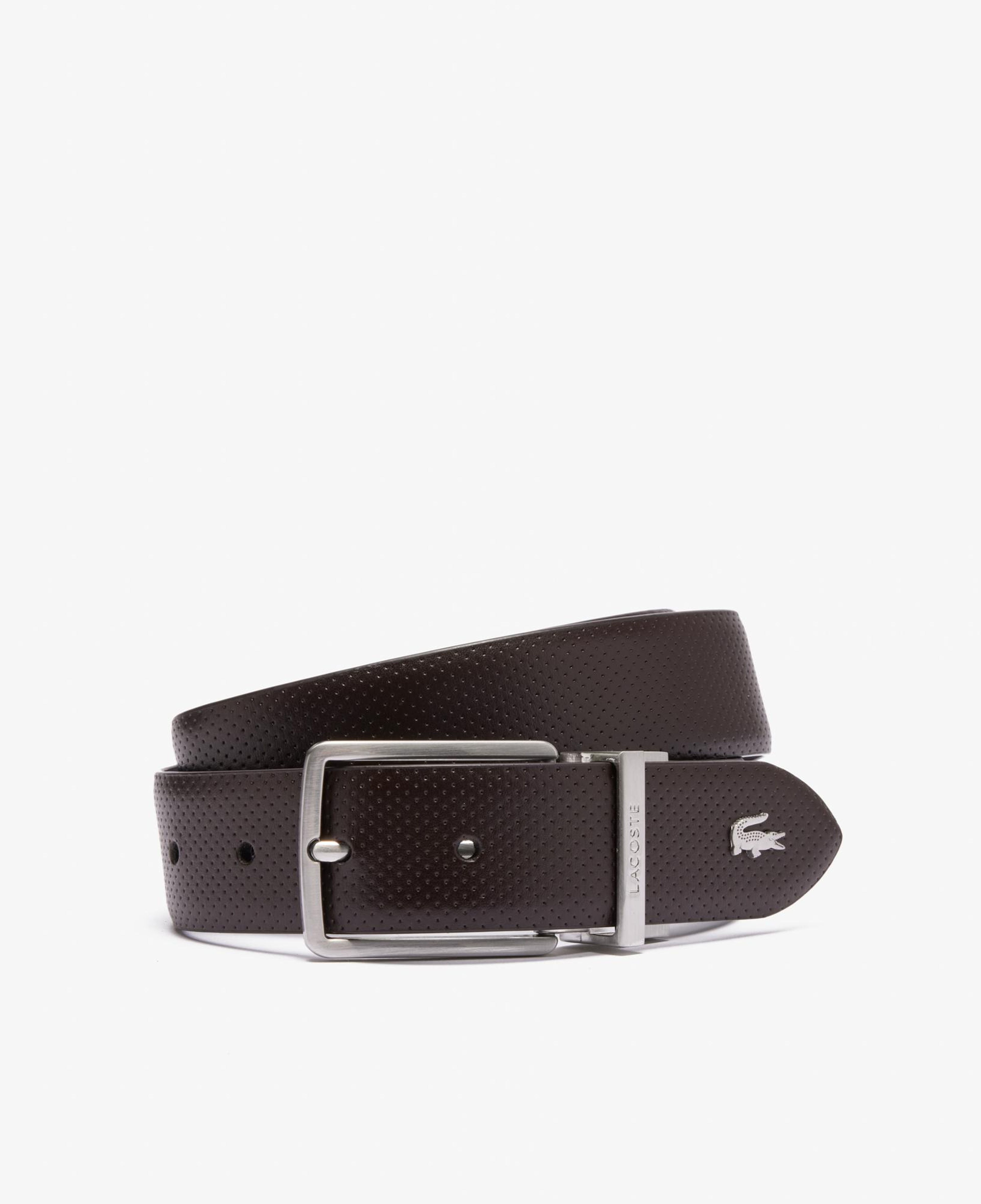 Lacoste Elegance Erkek Çift Taraflı Deri Kahverengi Kemer