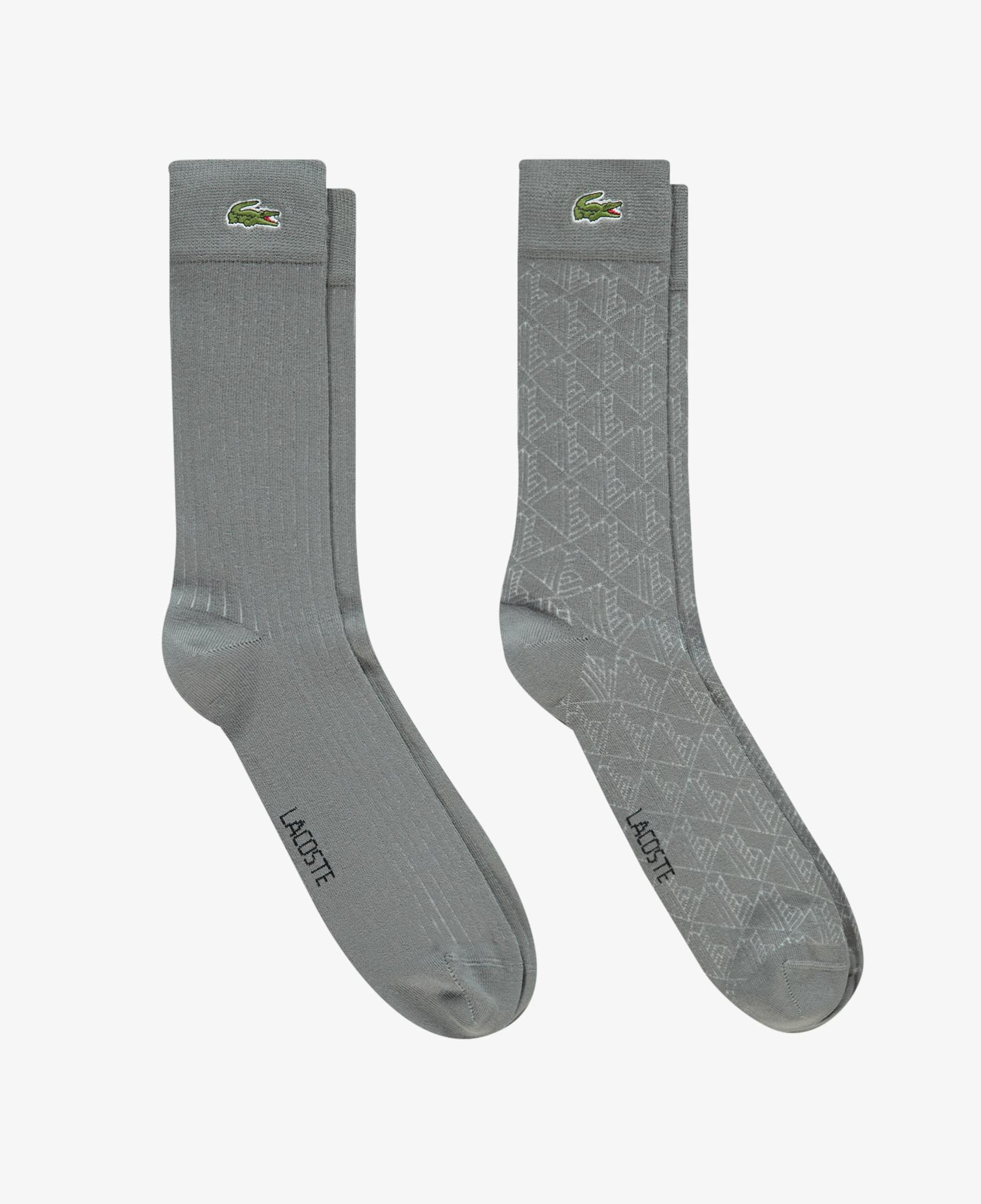 Lacoste Erkek Baskılı Koyu Gri Çorap